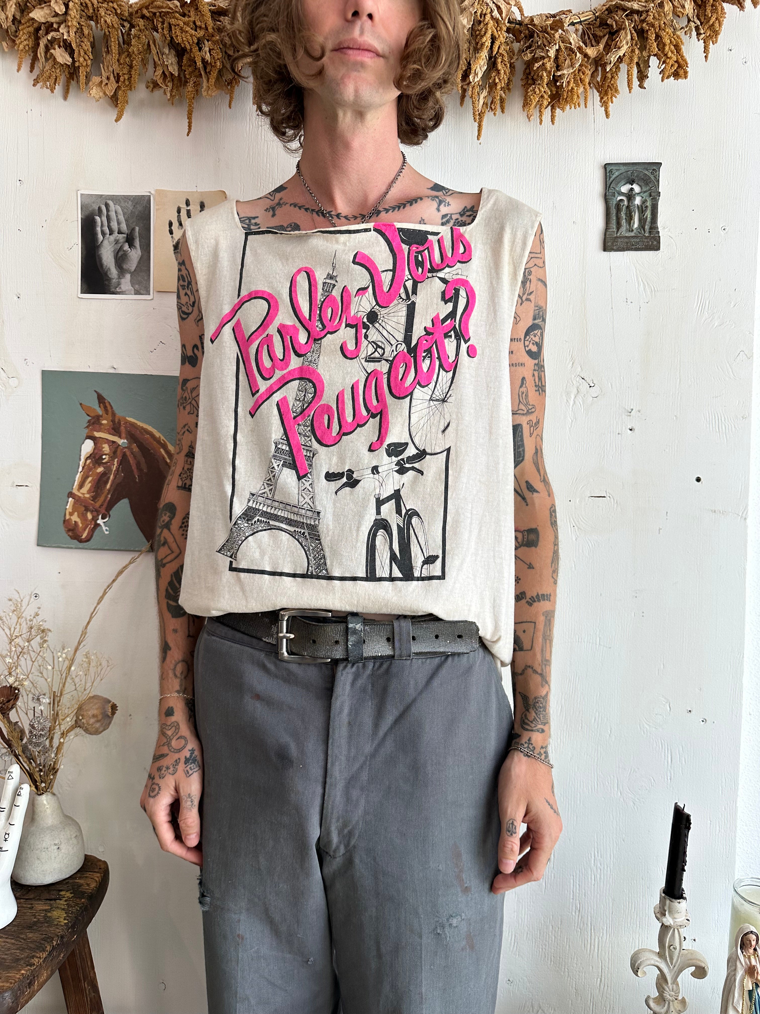 1980s Chopped Peugeot Muscle Tee (M)