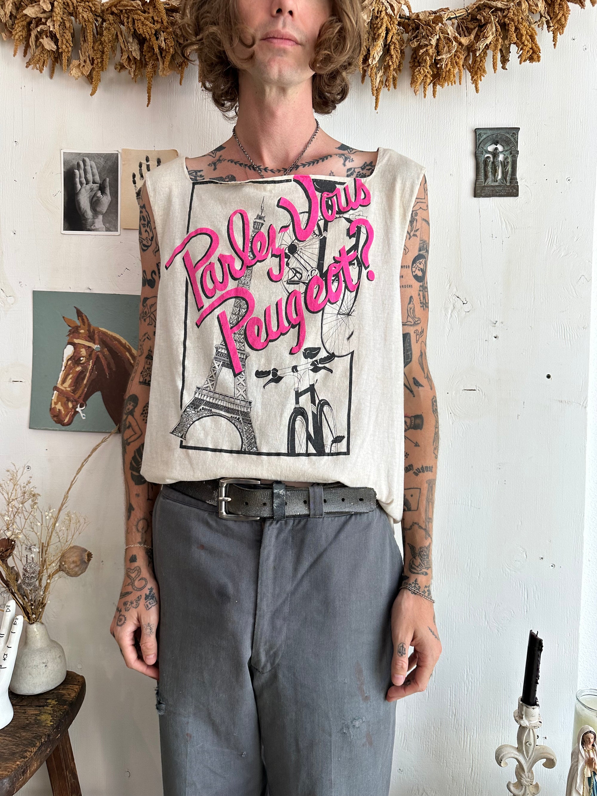 1980s Chopped Peugeot Muscle Tee (M)