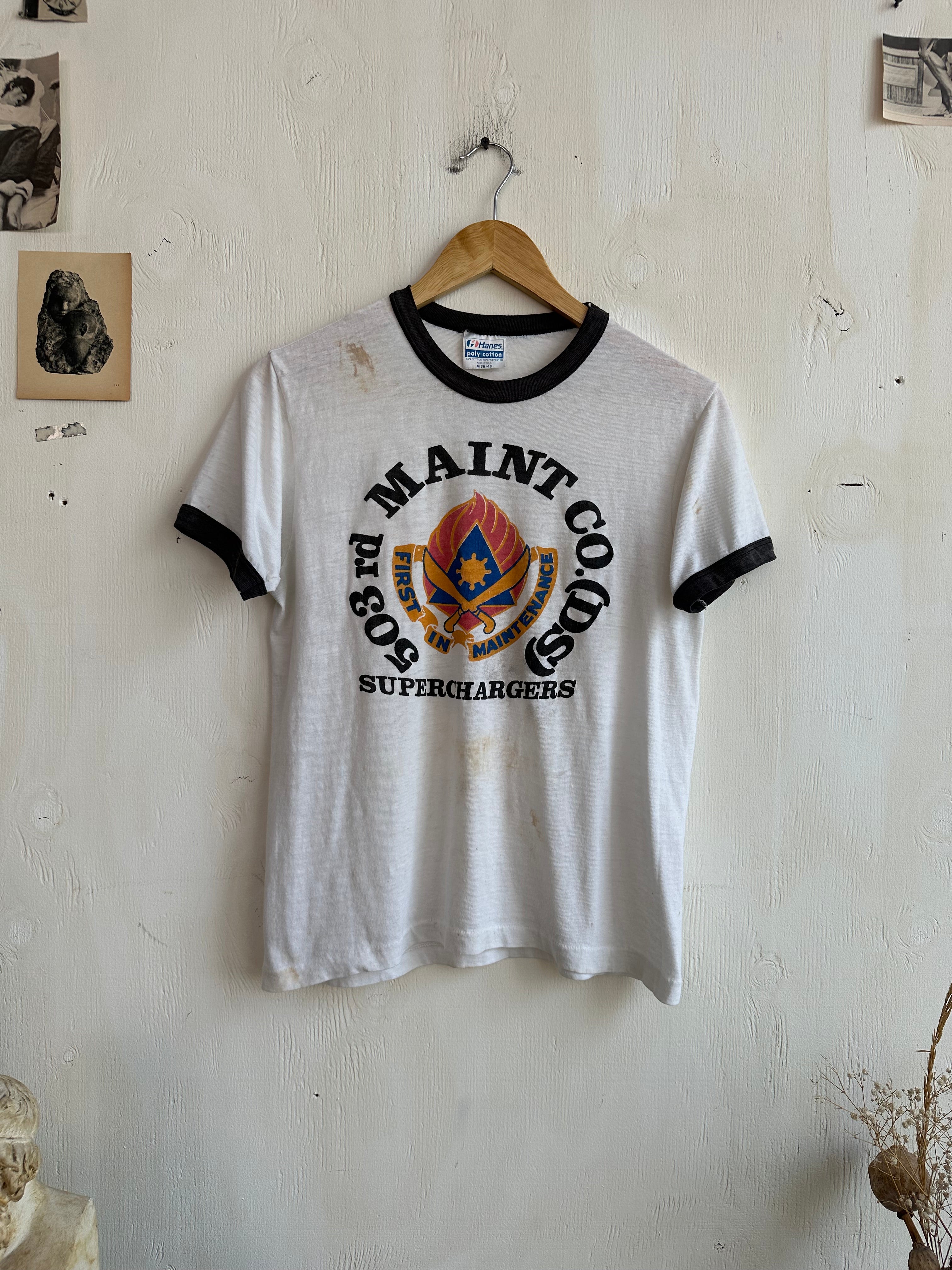 1970s Well Worn Super Chargers Ringer (M)