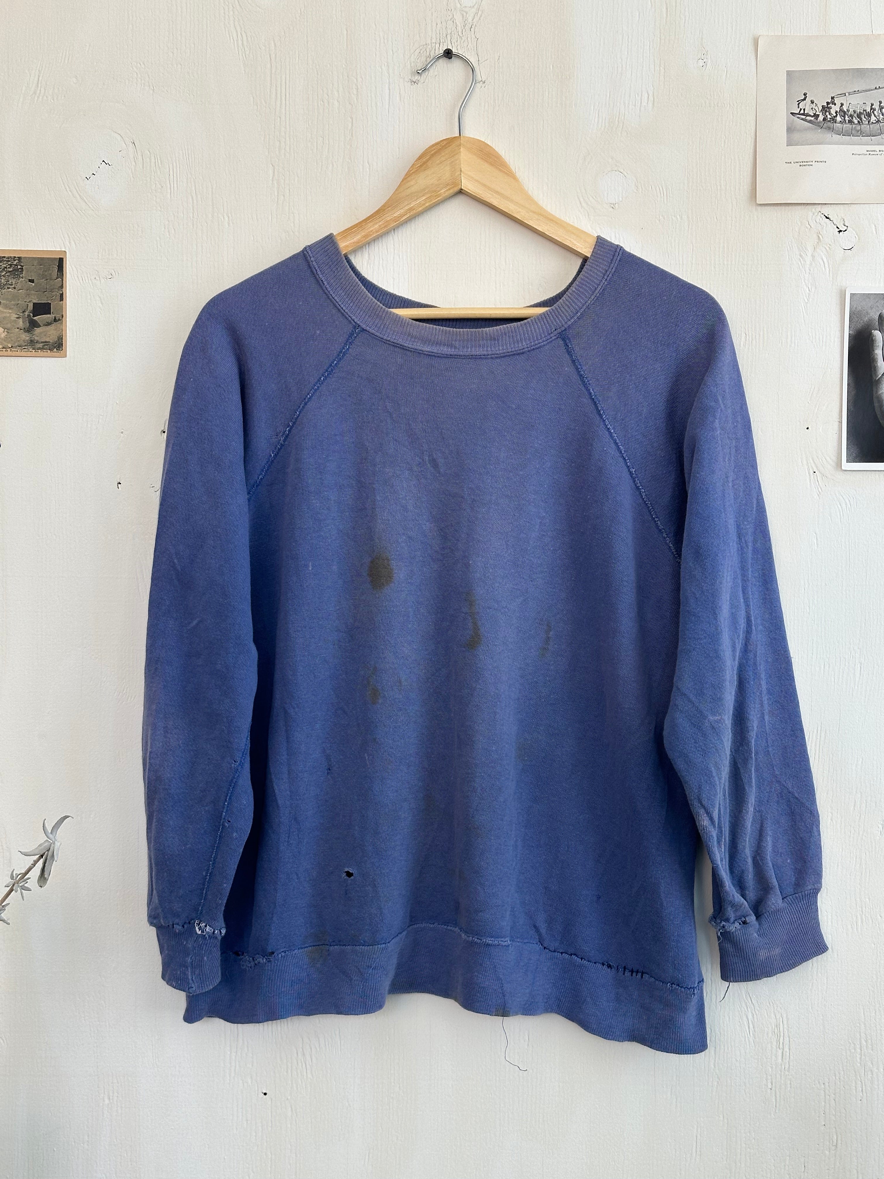 1960s Hand Repaired Navy Crew Neck (Boxy M)