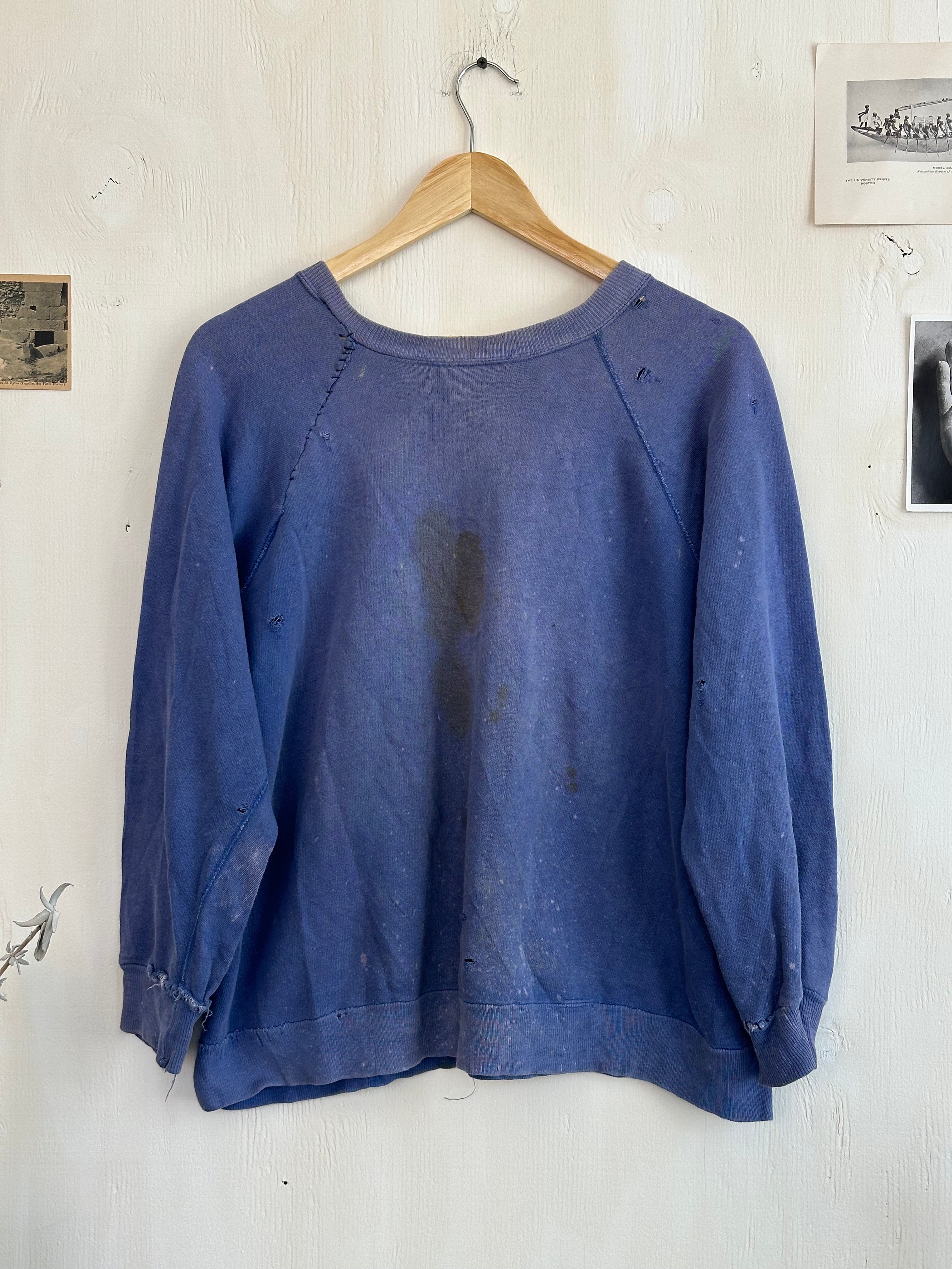 1960s Hand Repaired Navy Crew Neck (Boxy M)