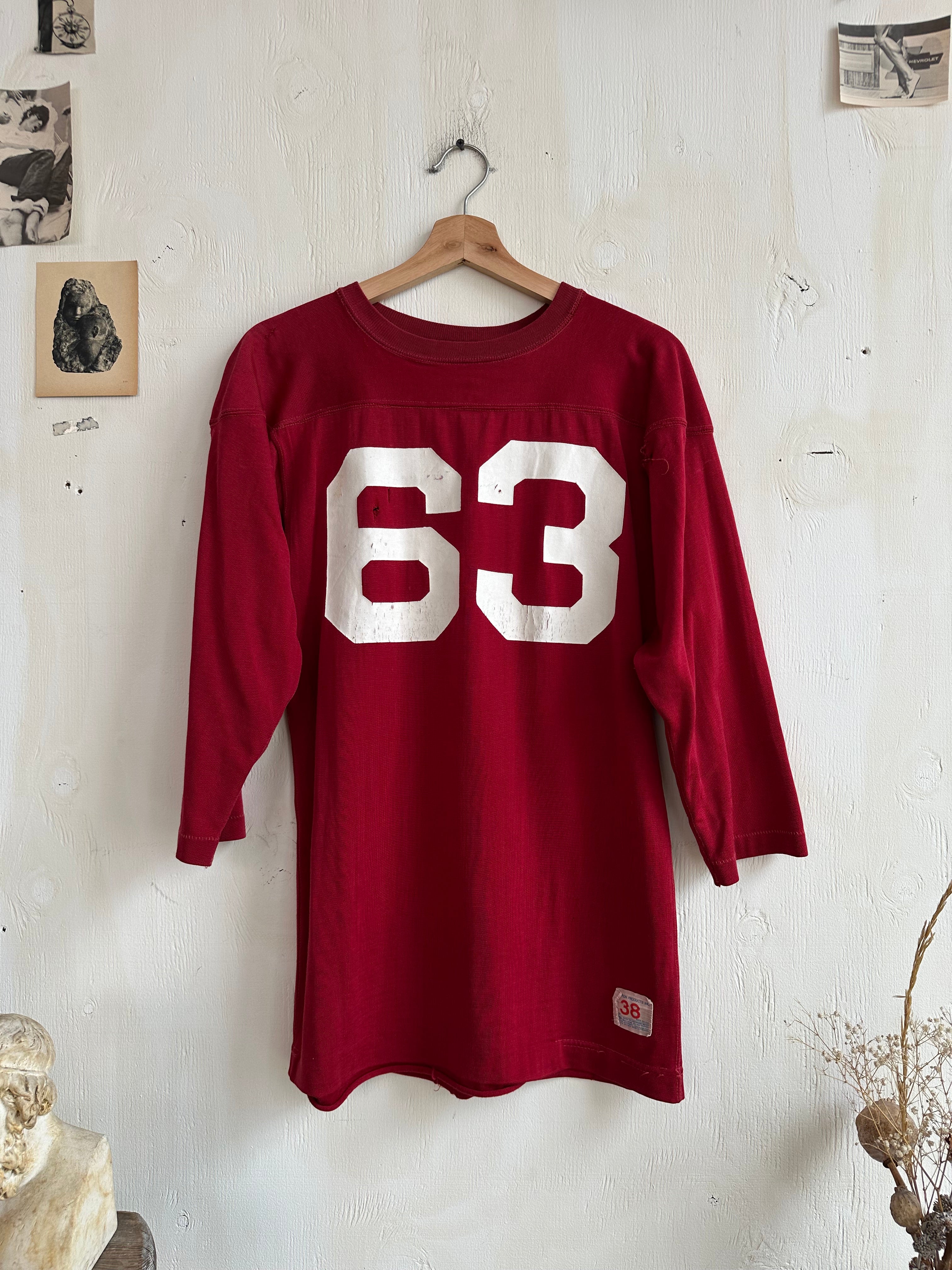 1960s Number 63 Athletic Long Sleeve (M)