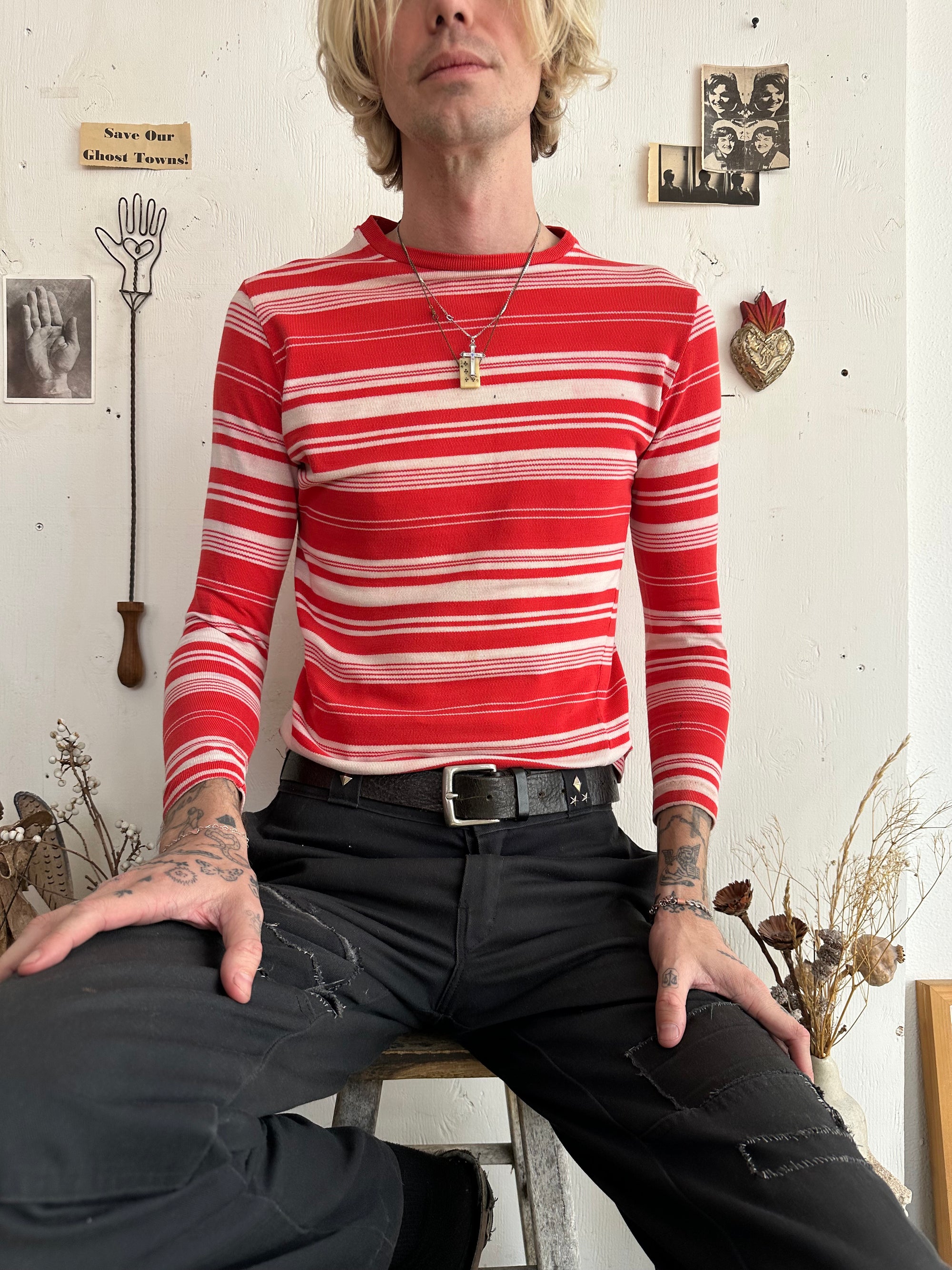 1970s Striped Long Sleeve