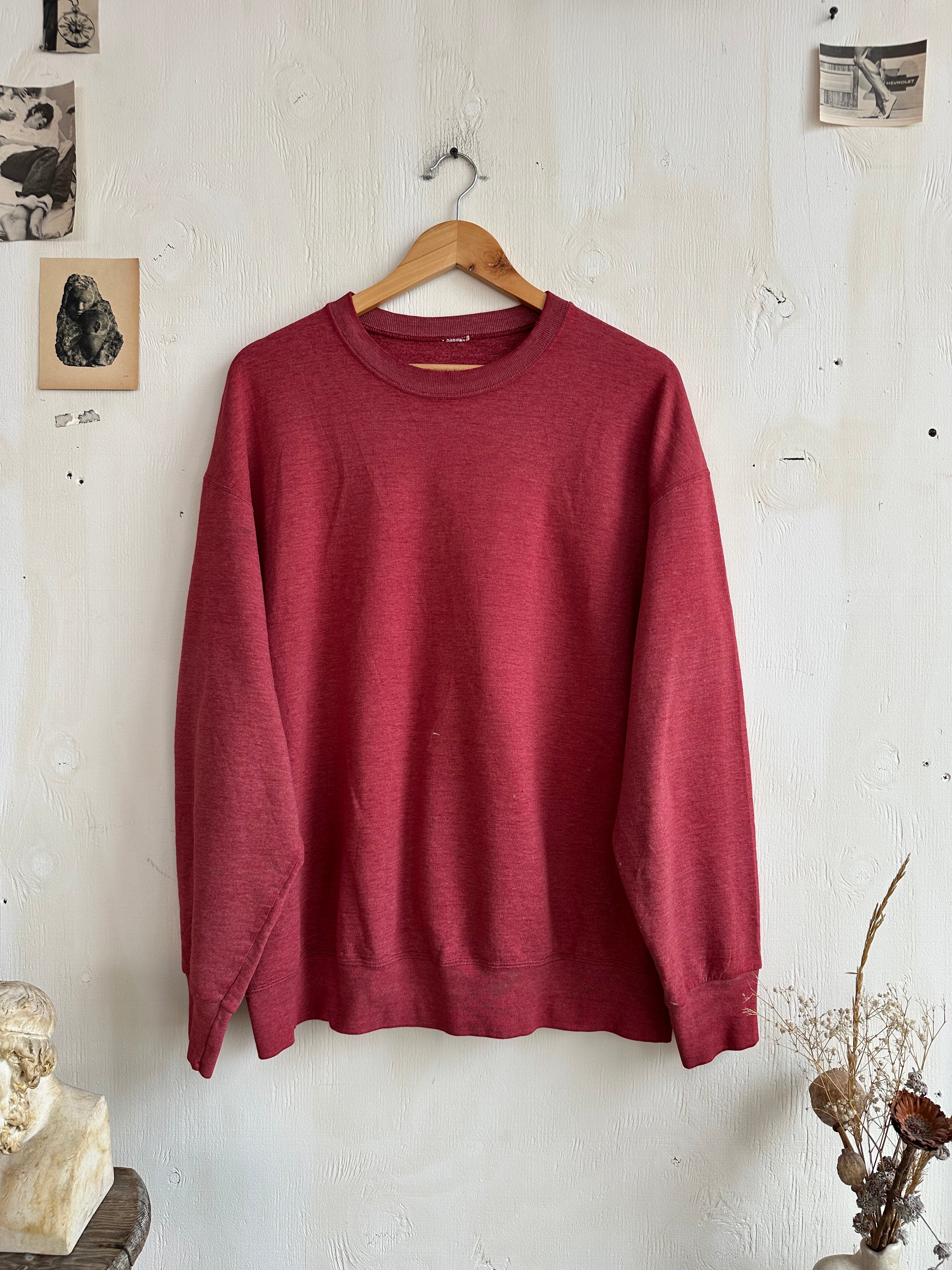 1980s Faded Brick Blank Sweatshirt (Boxy XL)