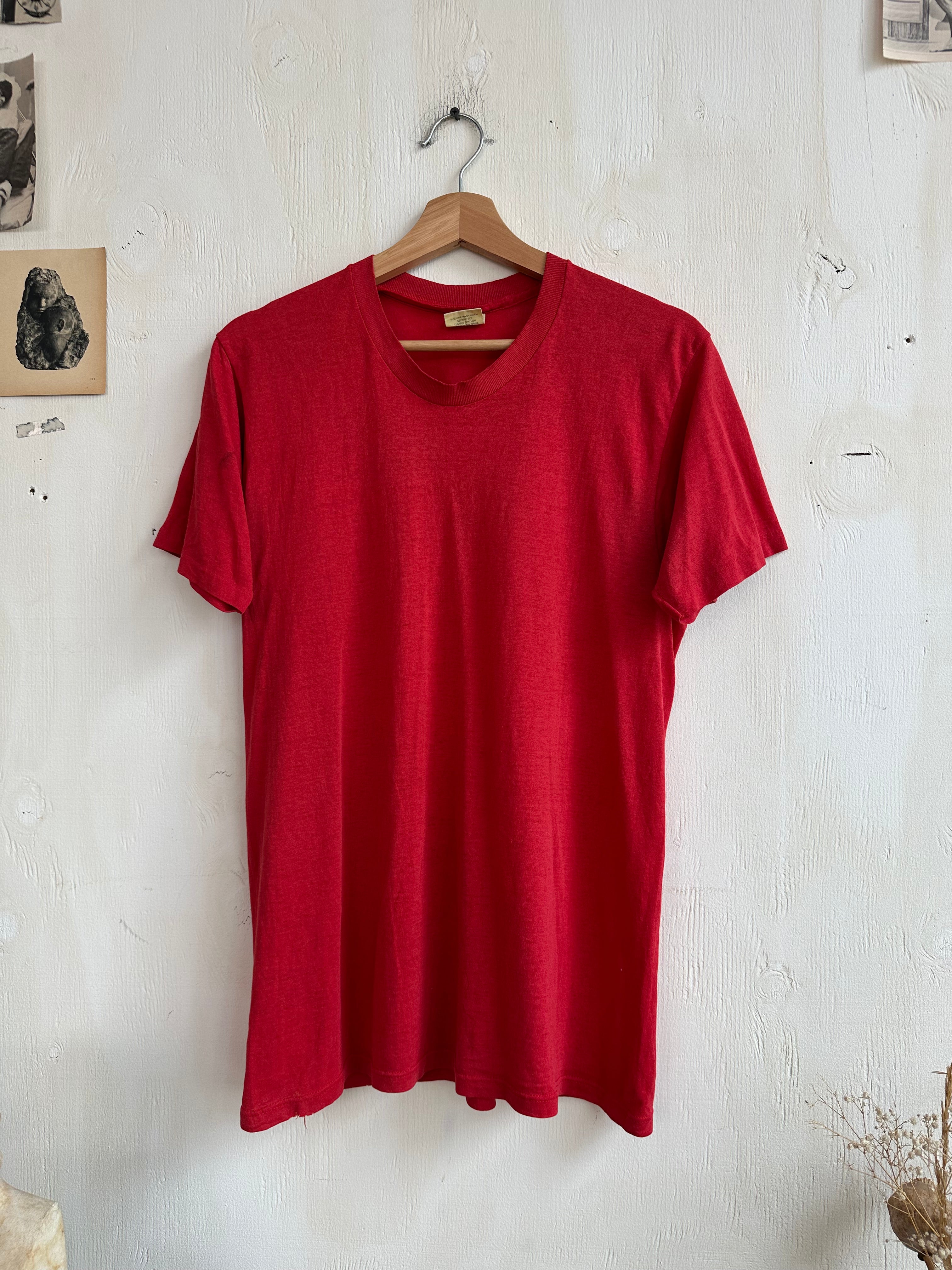 1980s Paper Thin Red Blank (M)