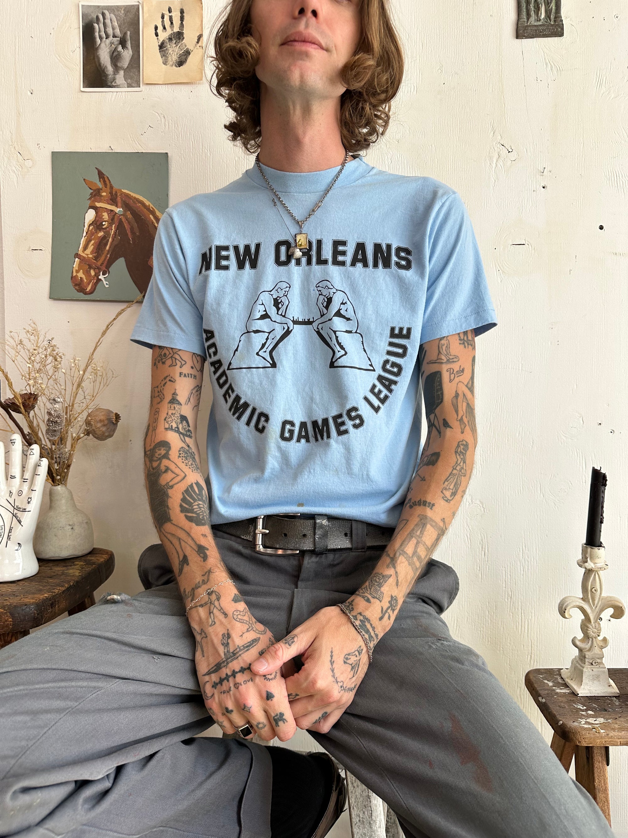 1980s New Orleans Chess Tee