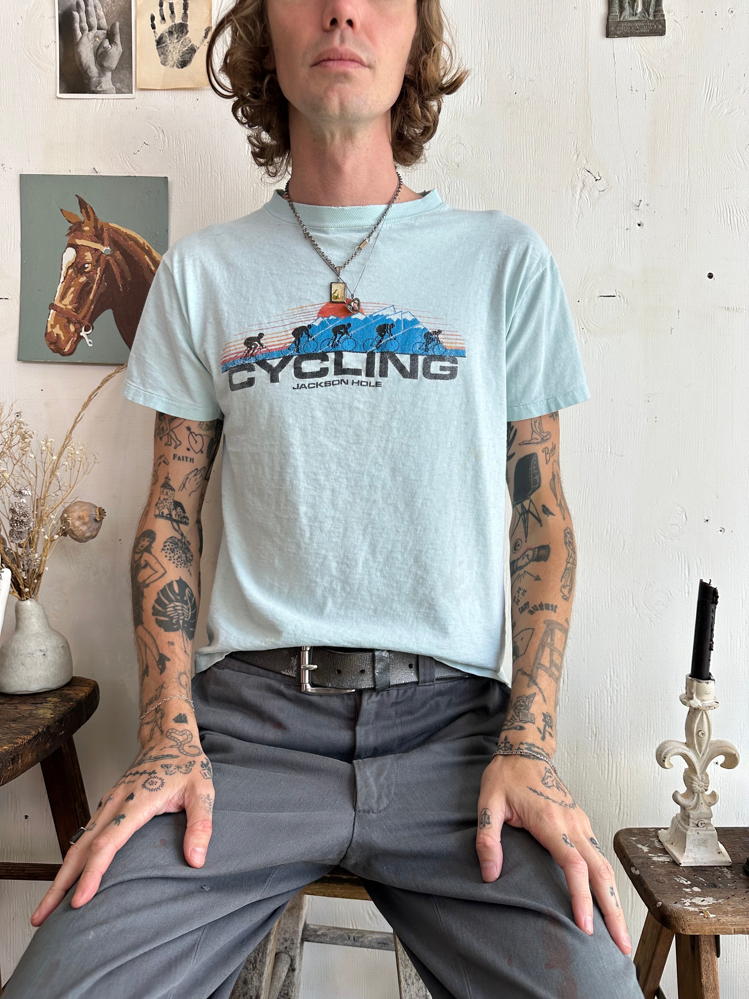 1980s Jackson Hole Cycling Tee (M)