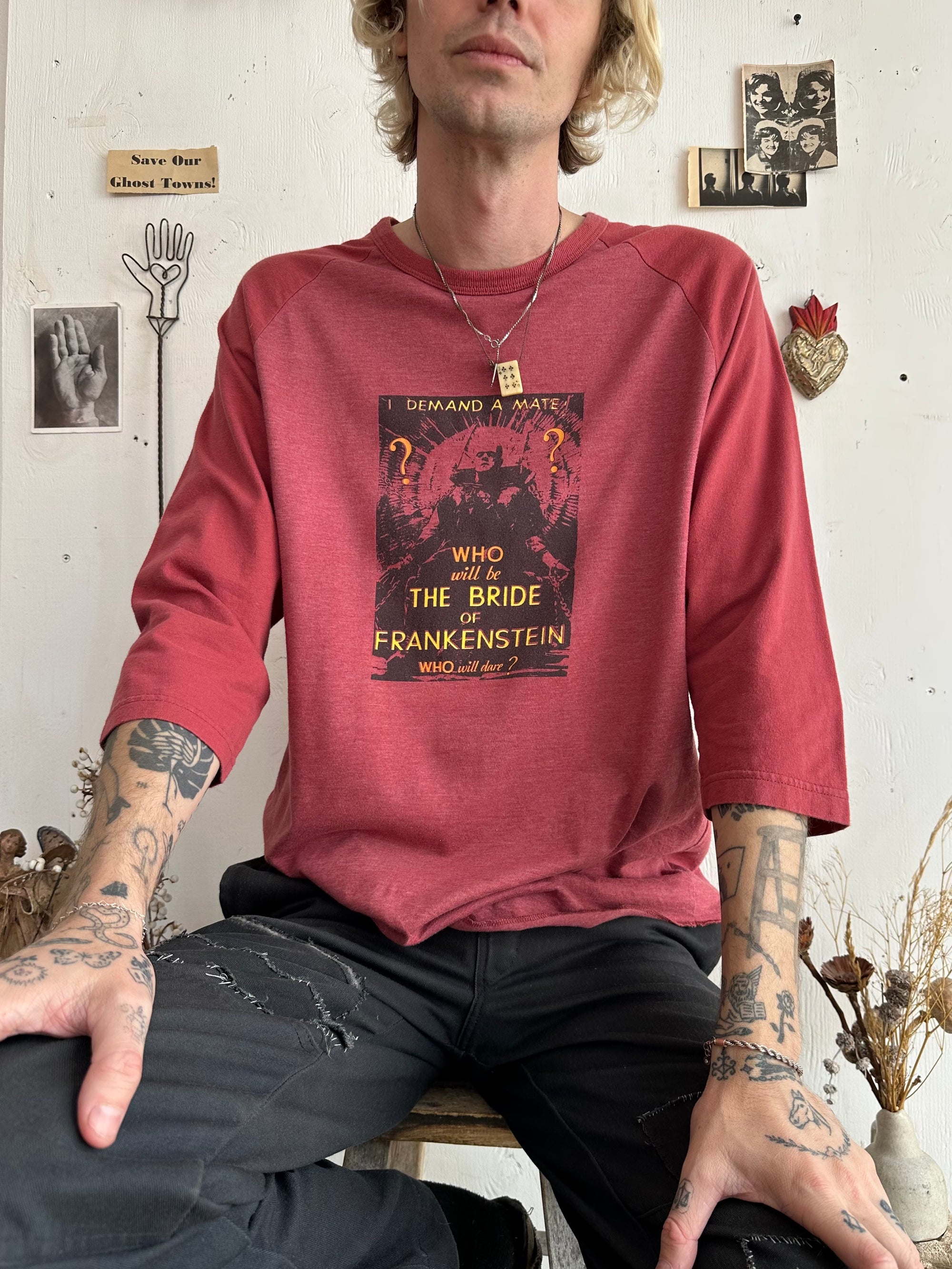 2000s The Bride of Frankenstein Baseball Tee