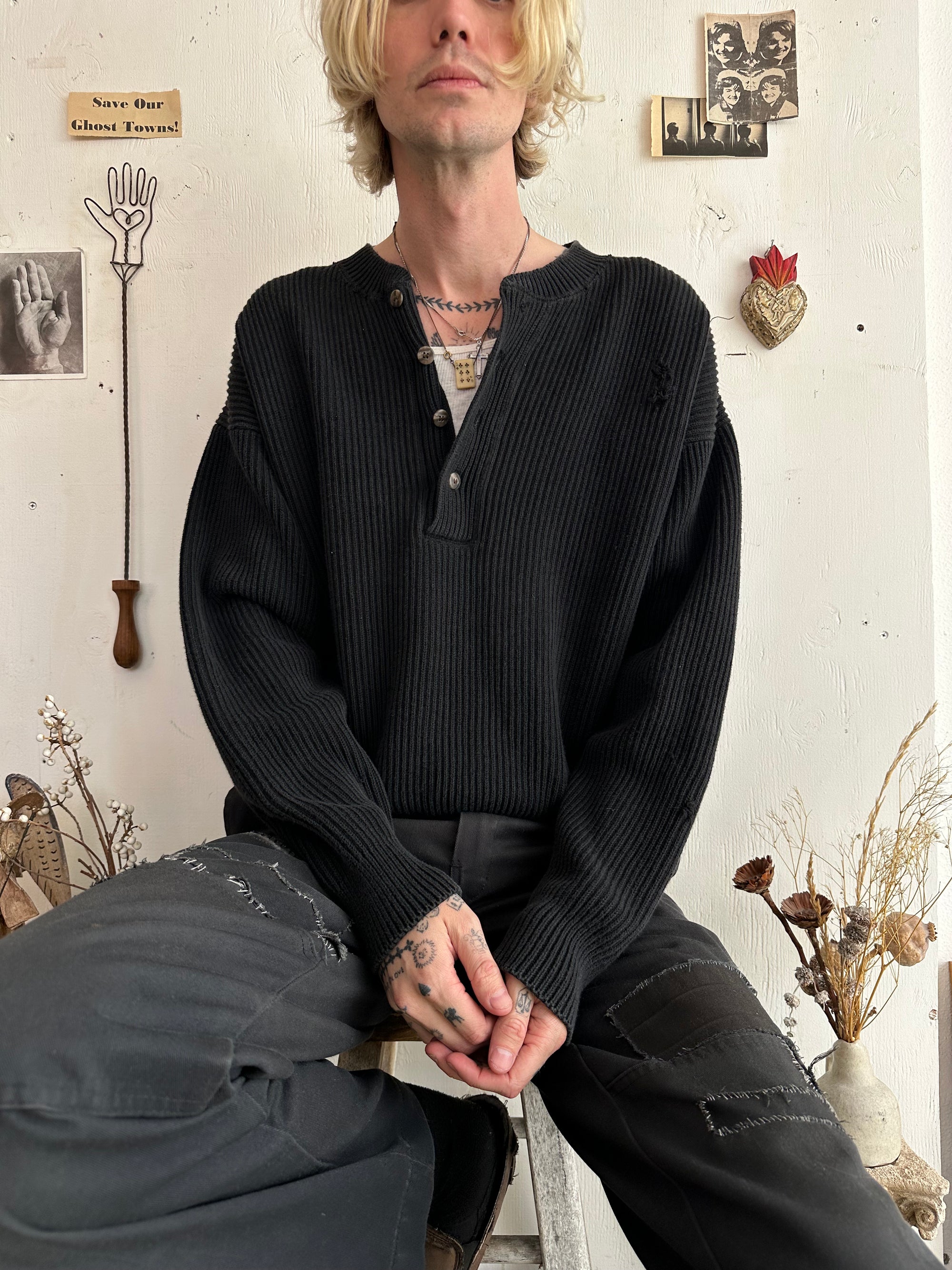 1990s GAP Knit Henley