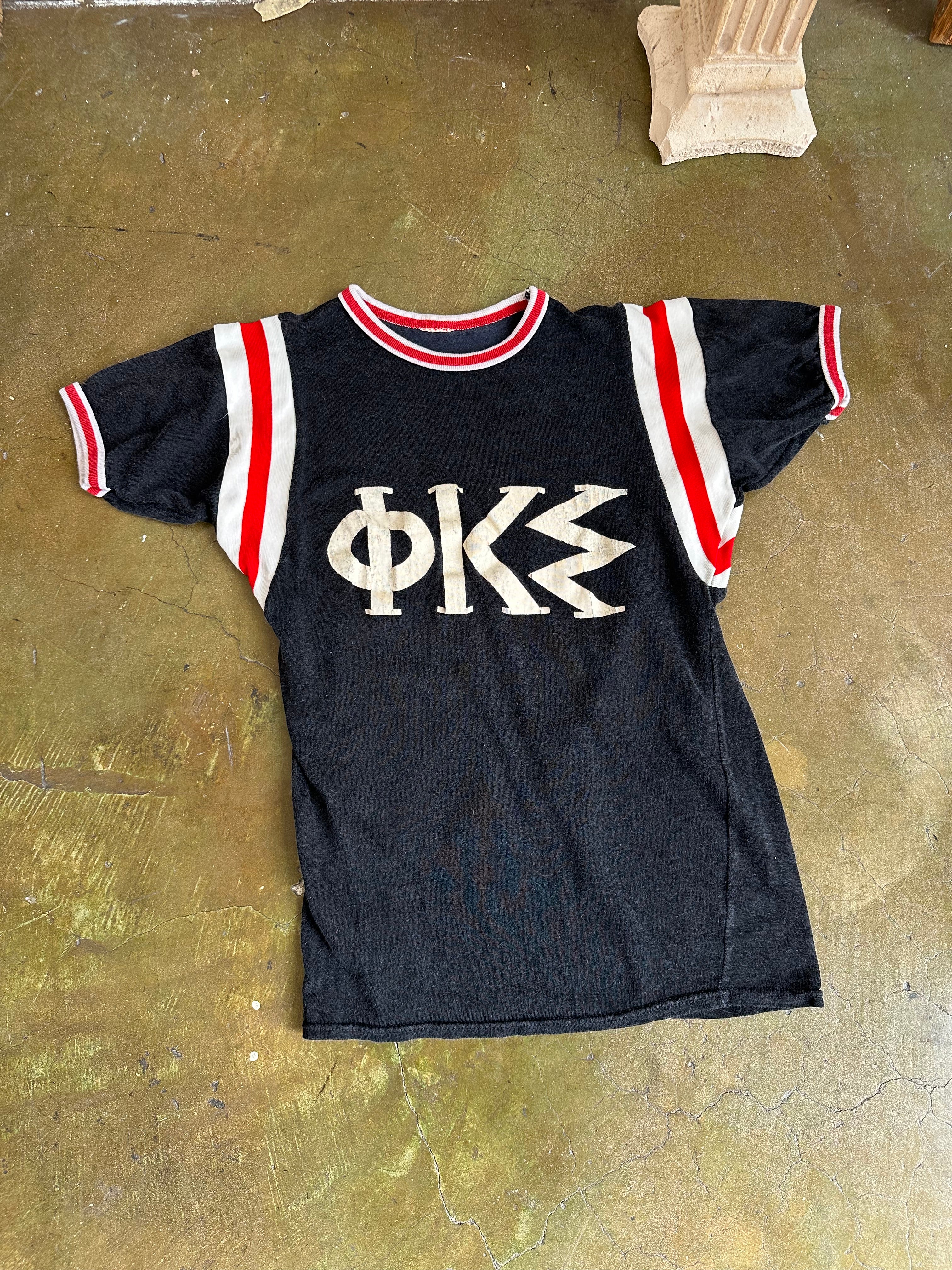 1960s Well Worn Fraternity Athletic Tee (M)