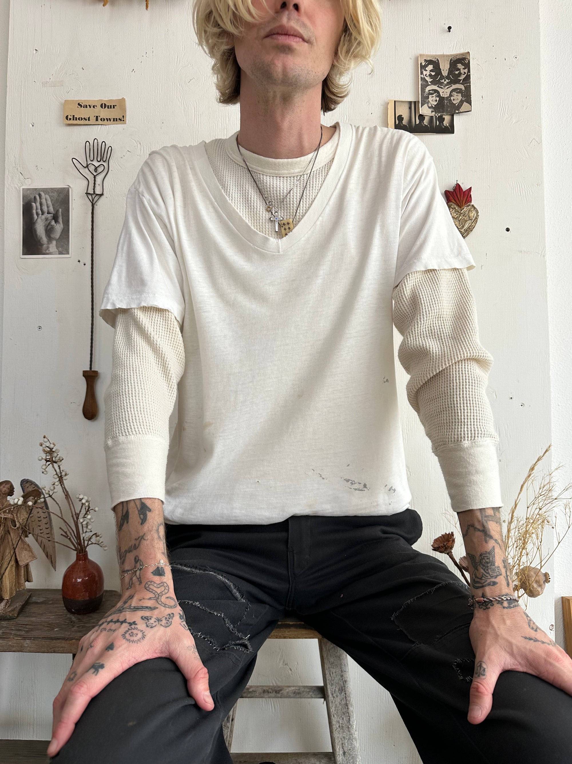 1970s Well Worn V-Neck