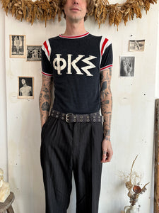 1960s Well Worn Fraternity Athletic Tee (M)