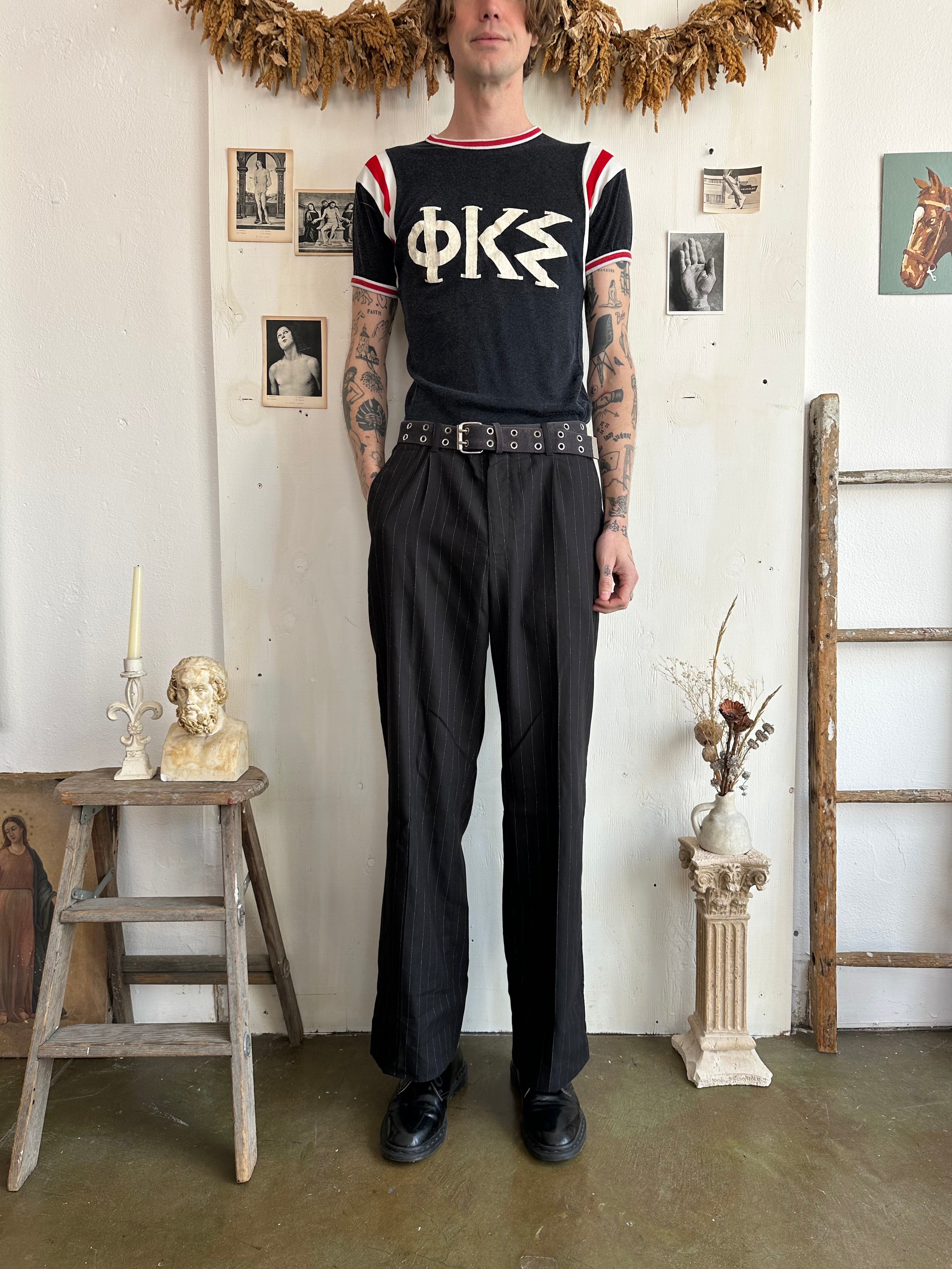 1960s Well Worn Fraternity Athletic Tee (M)