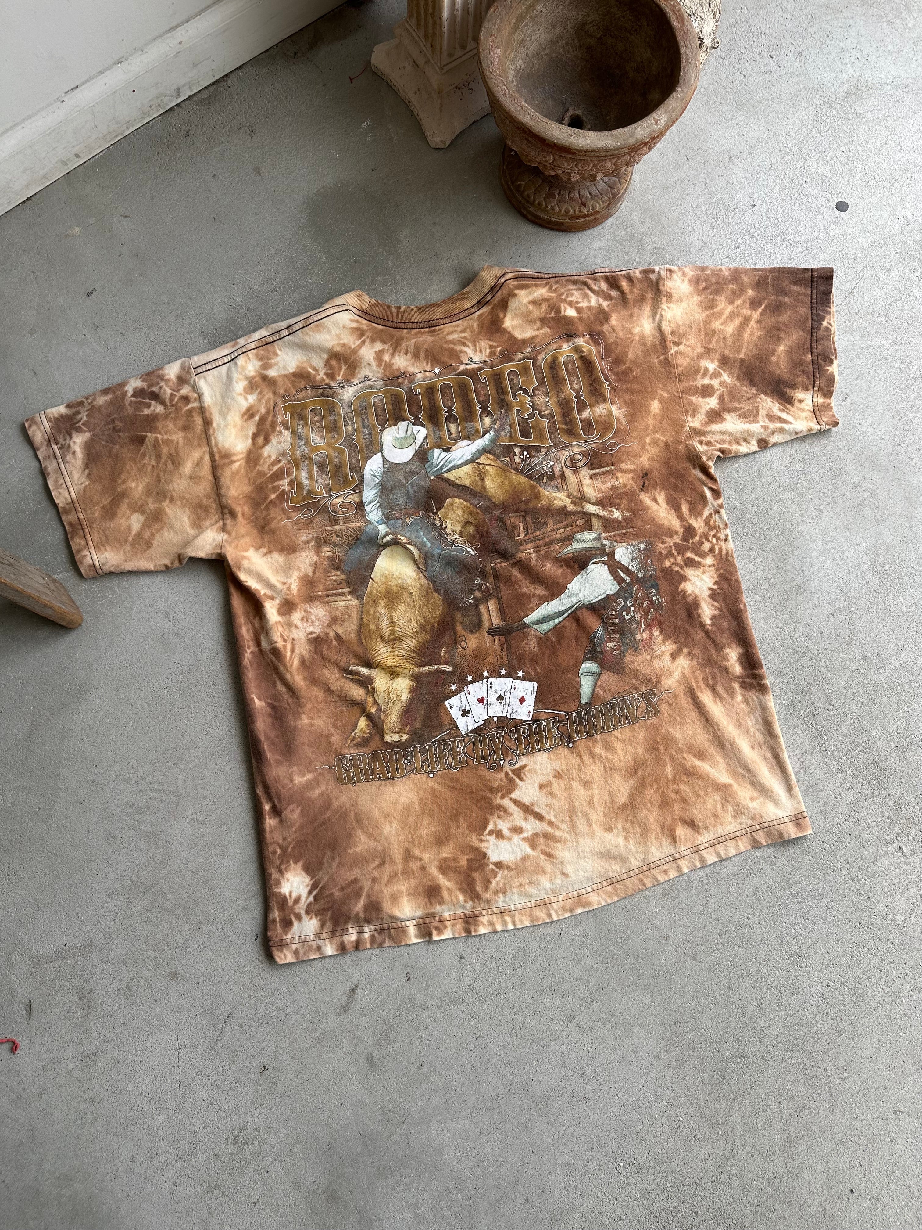 2000s Tie-Dye Rodeo T-Shirt (XXL)