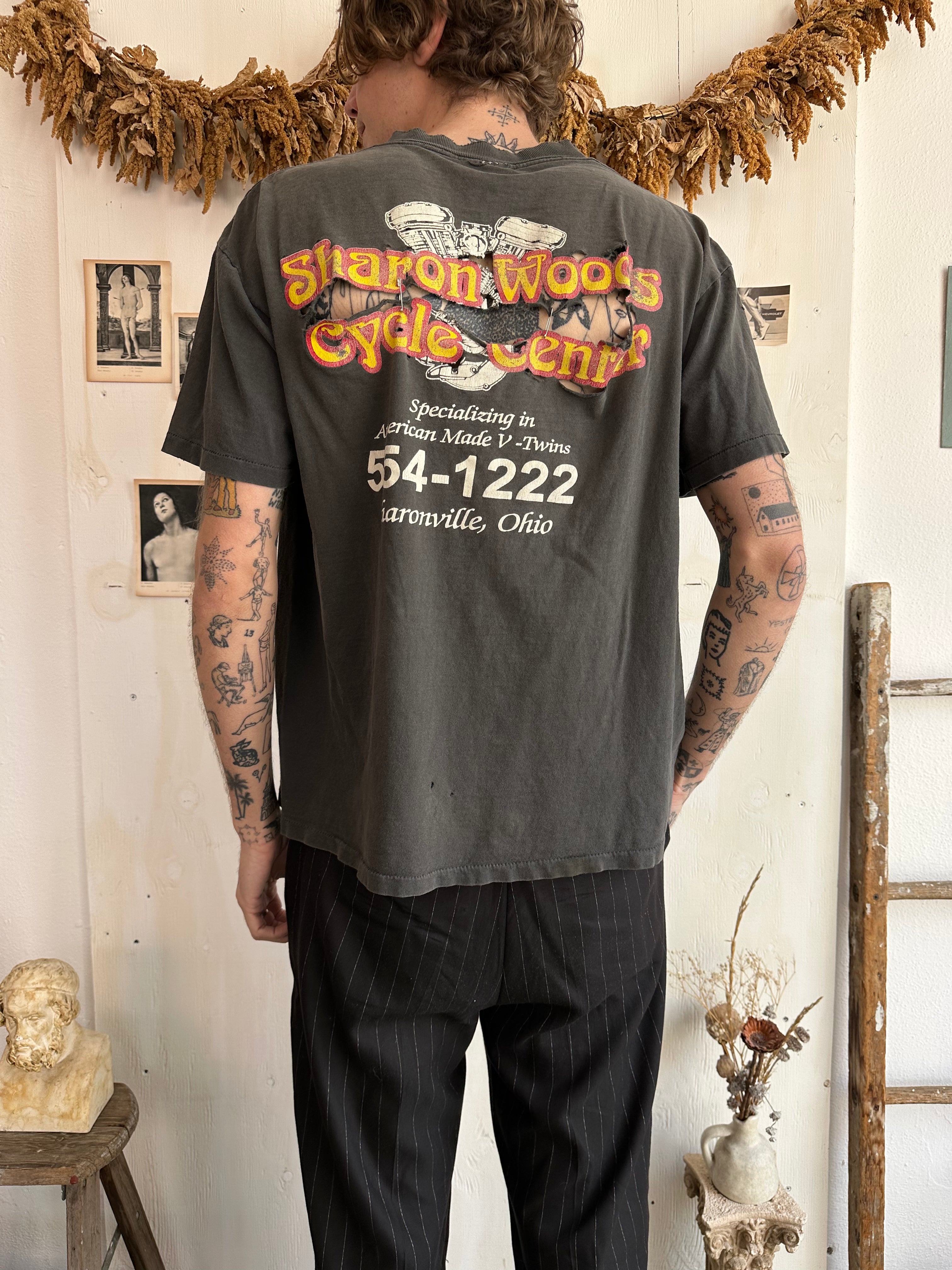 1980s Thrashed Cycle Center Tee (XL)