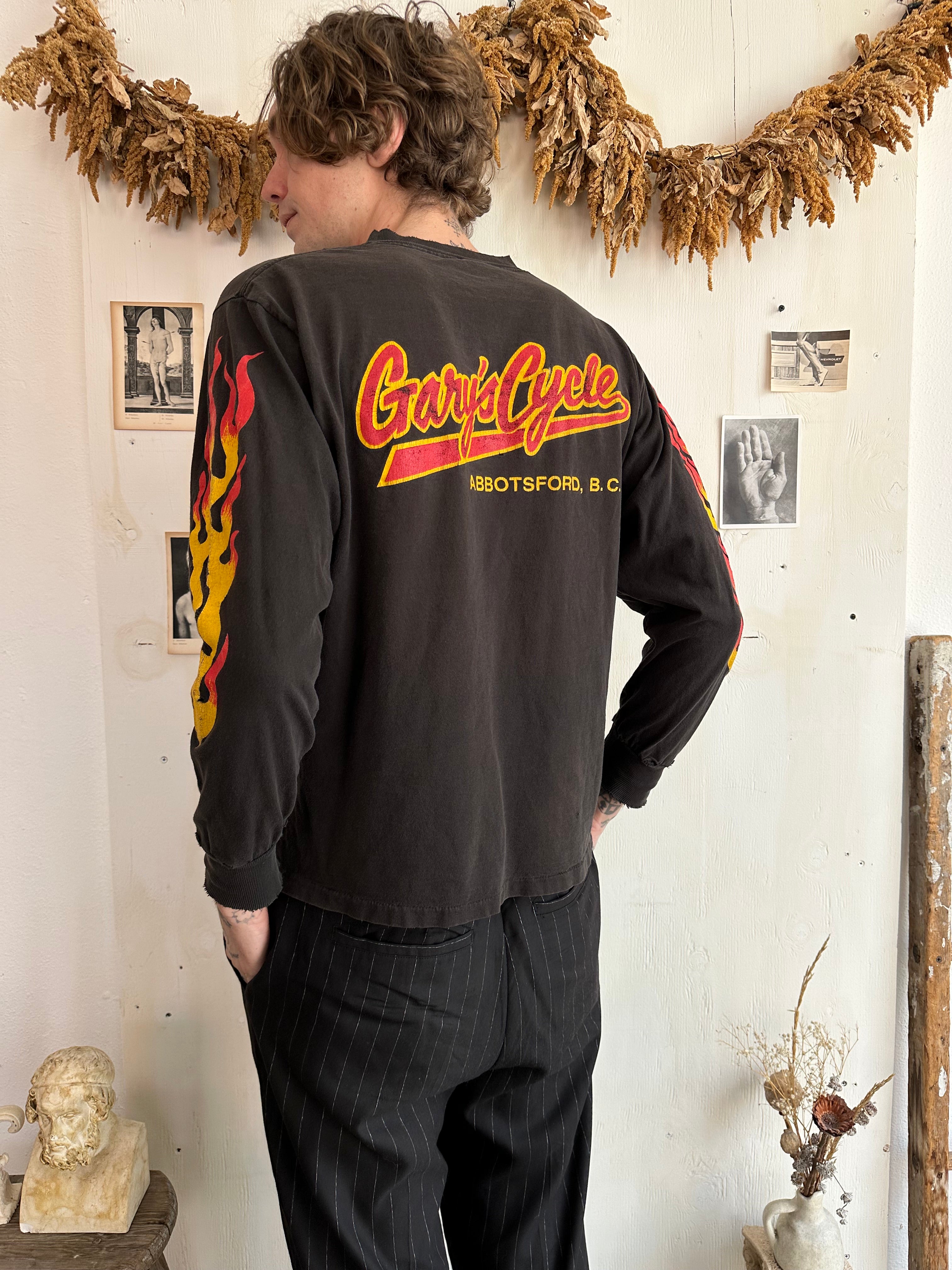 1990s Well Worn Gary’s Cycle Long Sleeve (Boxy M)