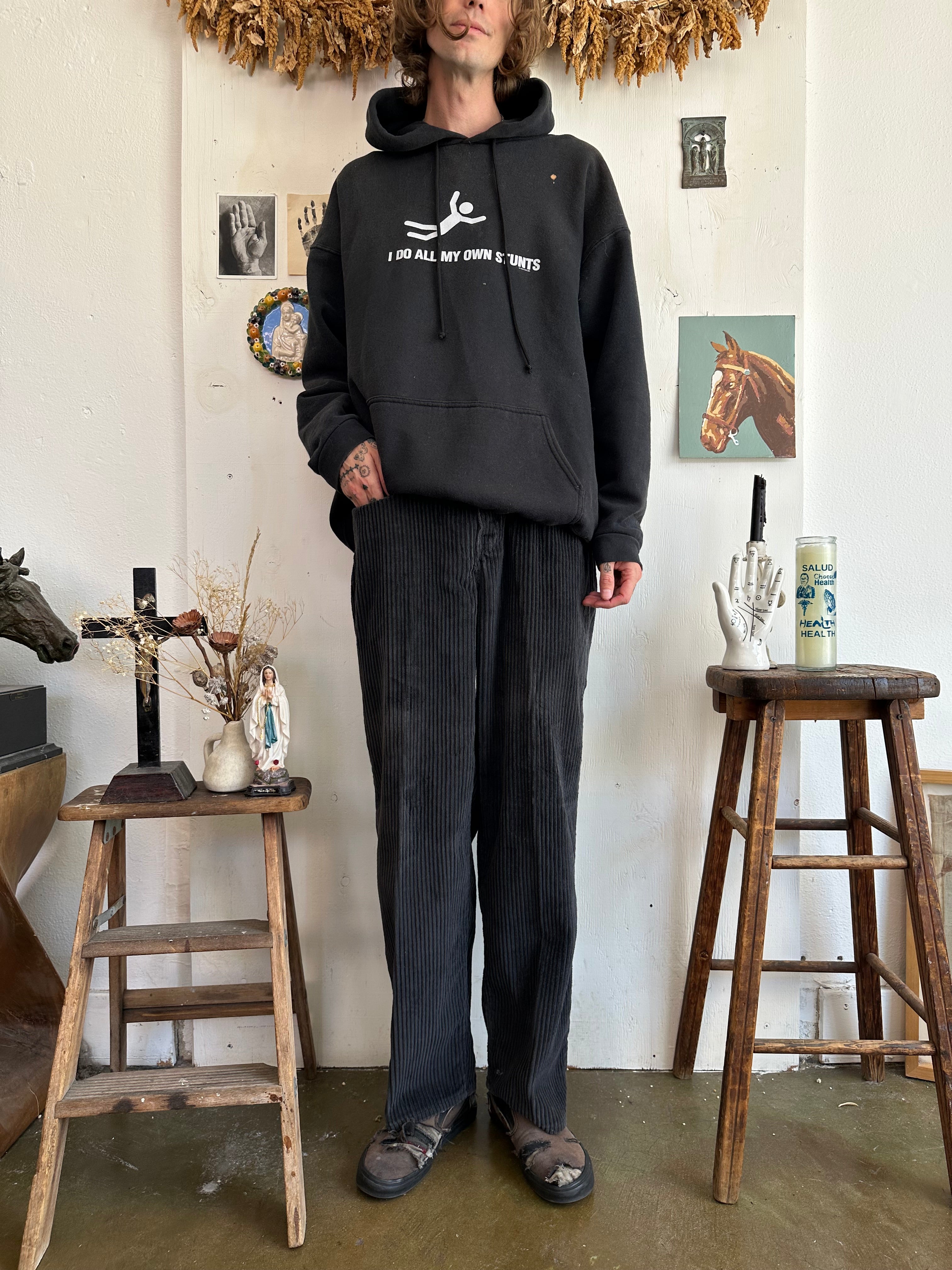 2000s I Do All My Own Stunts Hoodie (Boxy XL)