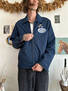 1960s Chopped Work Jacket W/ Pins (Boxy M)