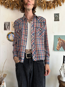 1970s Chopped Paper Thin Western Shirt (Boxy M)