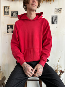 1990s Well Worn Red Hoodie (L/XL)