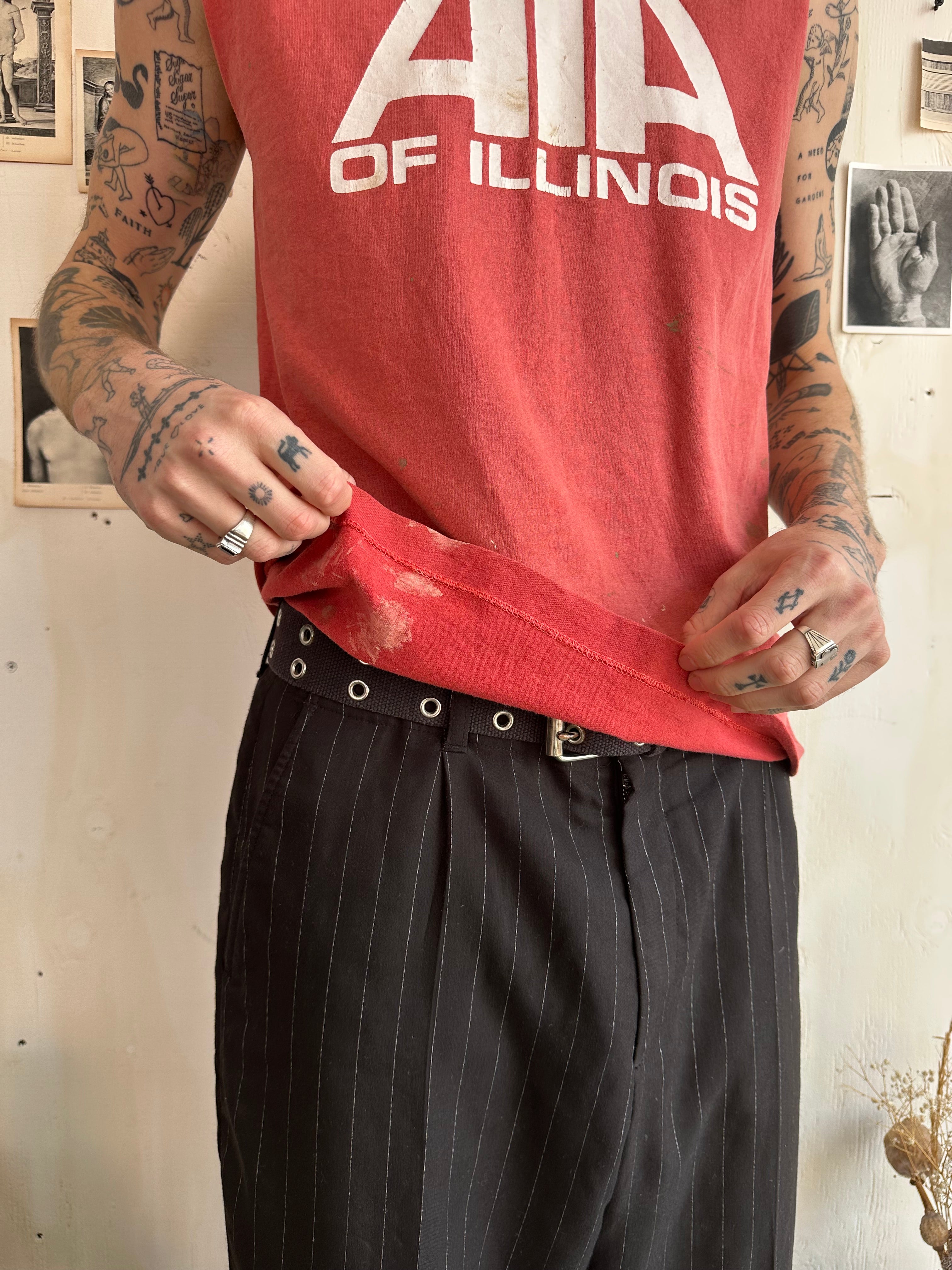 1980s Thrashed ATA Of Illinois Muscle Tee (M)
