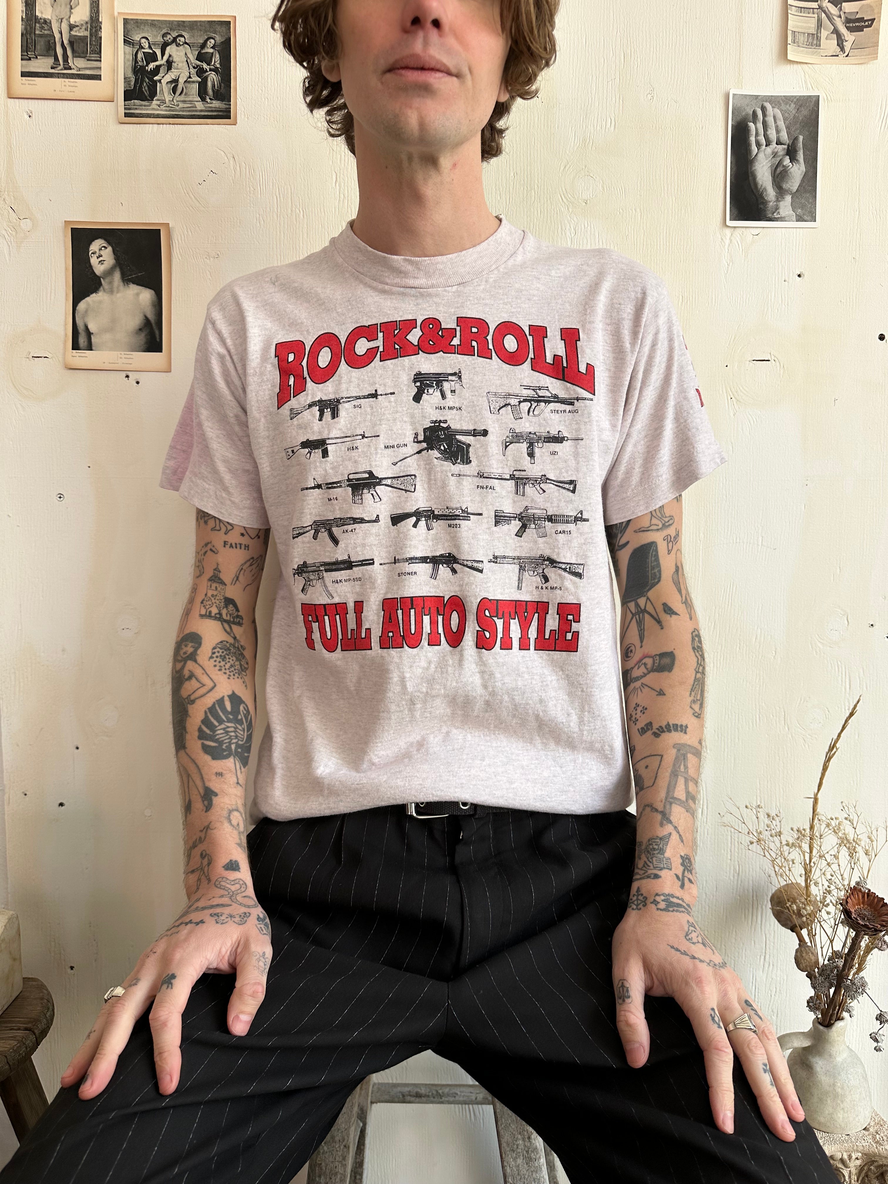 1990s Discolored Rock & Roll Tee (M)