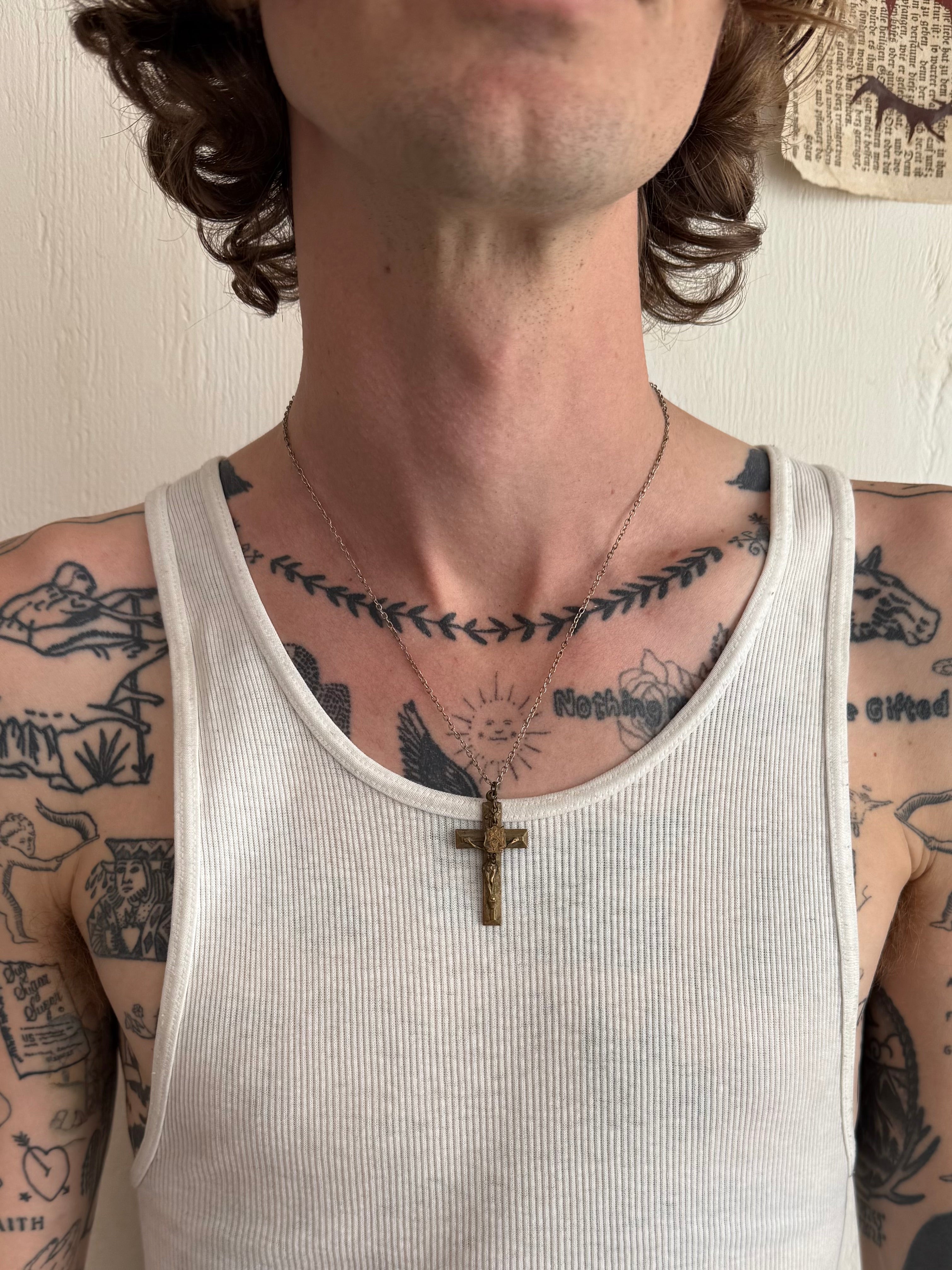 Jesus on the Cross Necklace (21")