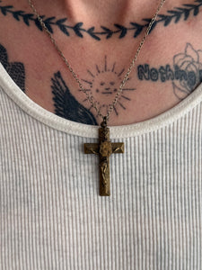 Jesus on the Cross Necklace (21")