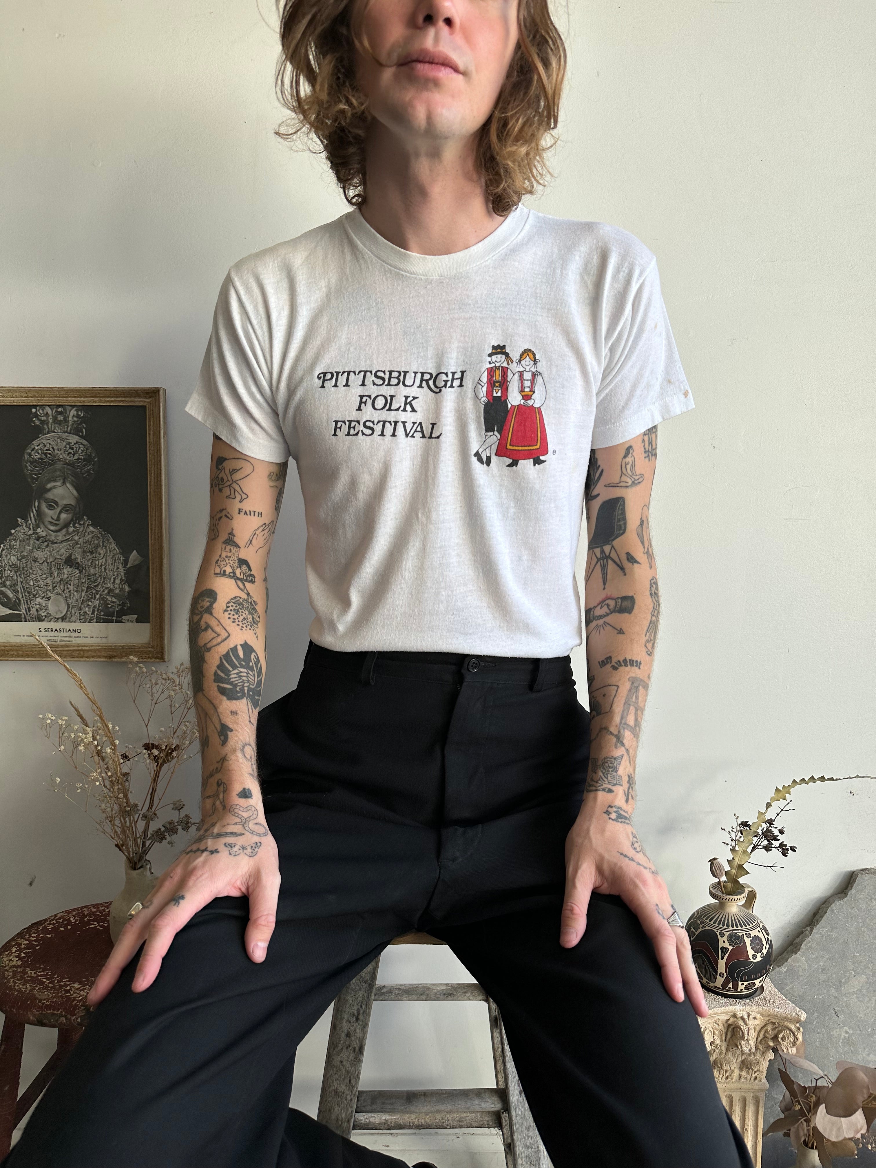 1980s Pittsburgh Folk Fest Tee (M/L)