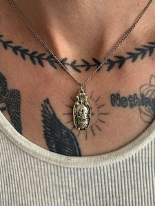 Vintage Poseidon Pendant Necklace (17")