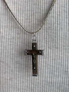 Vintage Jesus on the Cross Necklace (30")