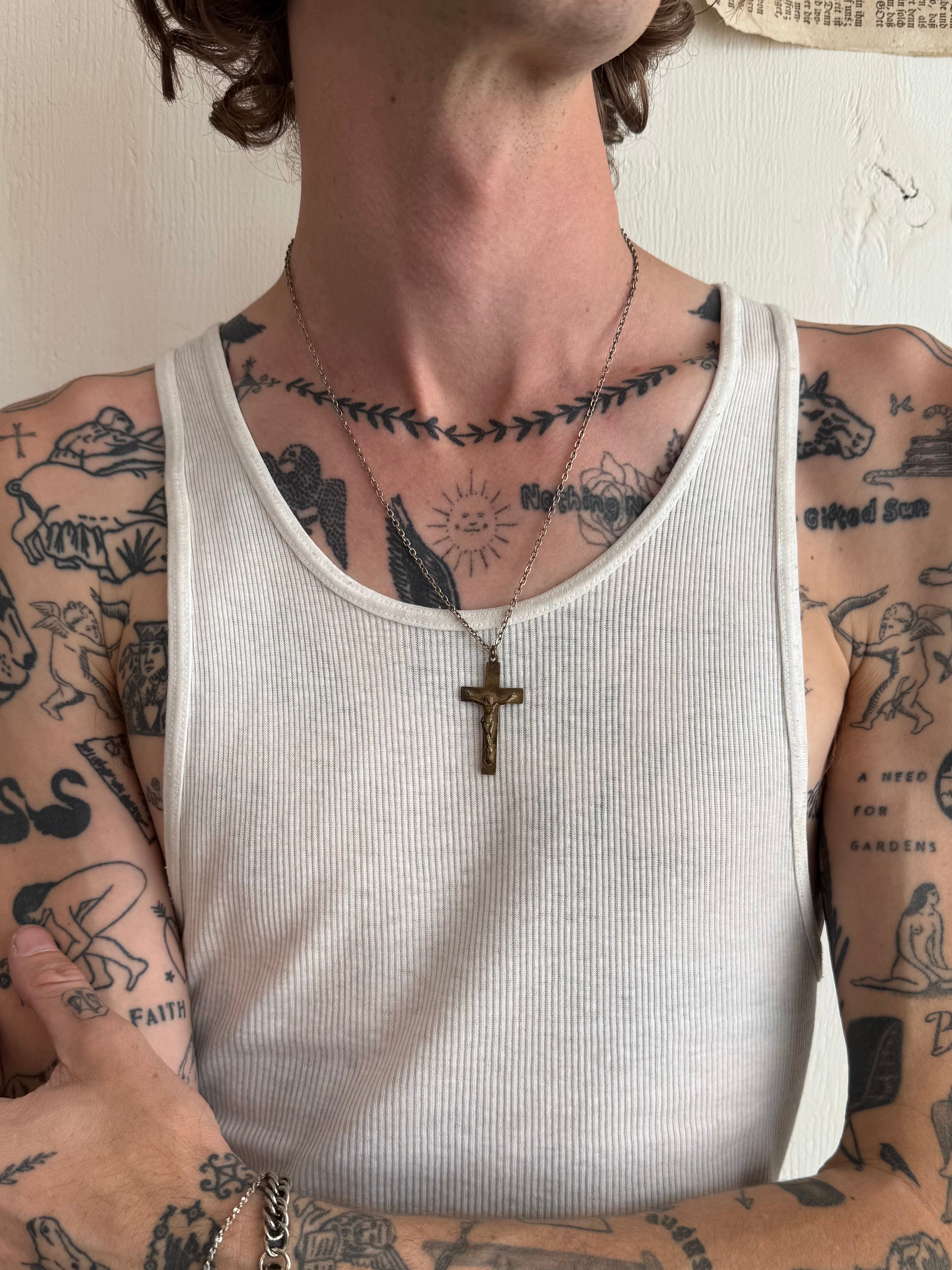 Vintage Crucifixion Necklace (20")