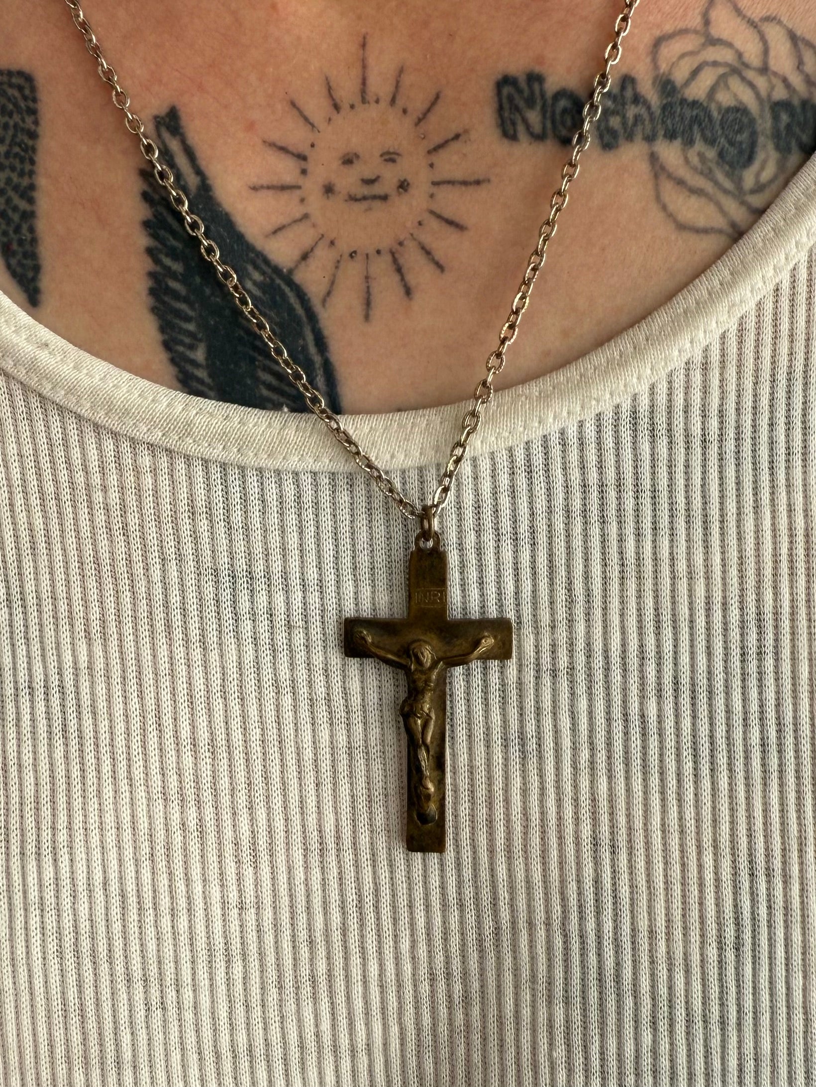 Vintage Crucifixion Necklace (20")