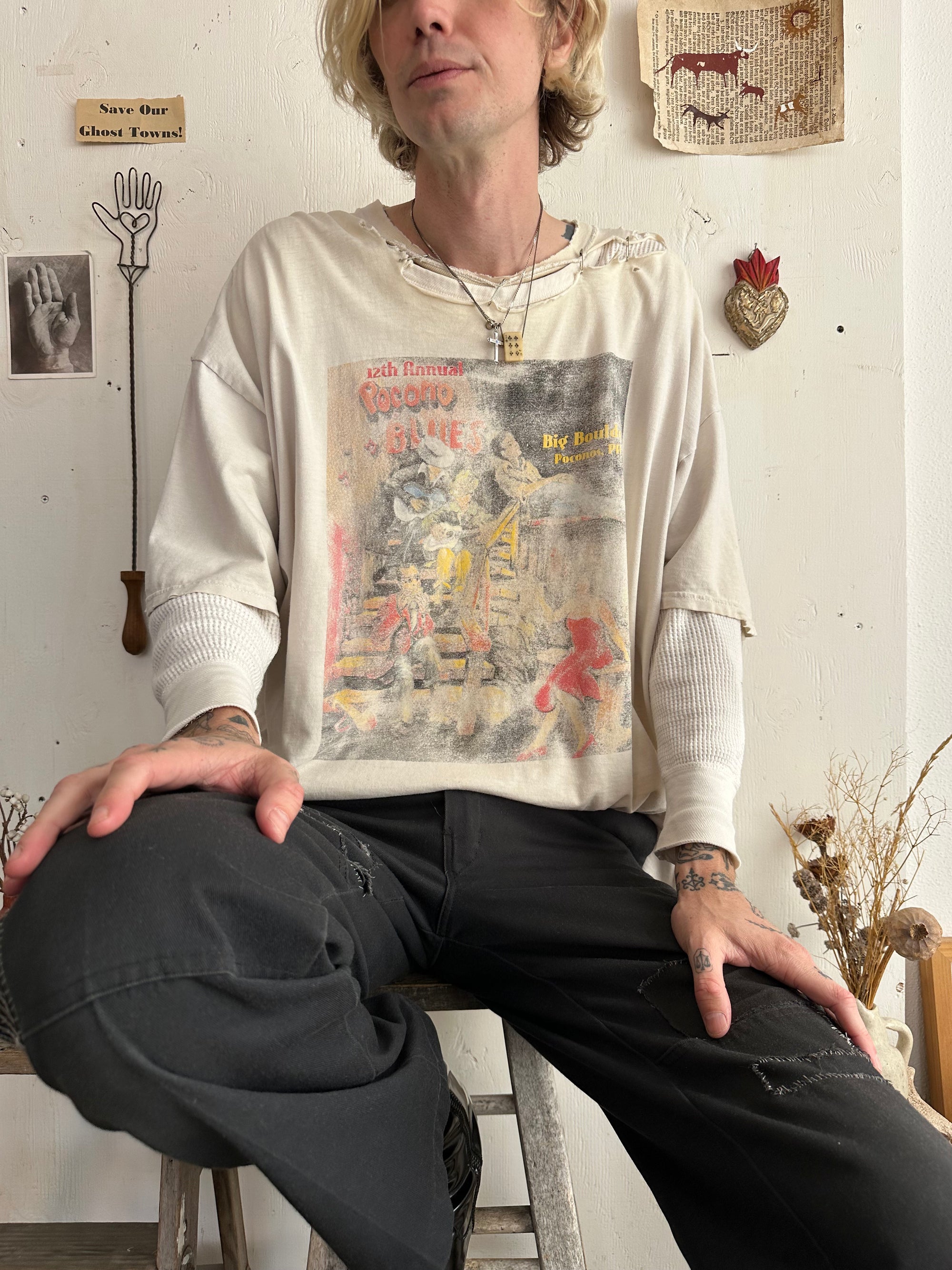 2003 Thrashed Blues Festival Oversized T-Shirt