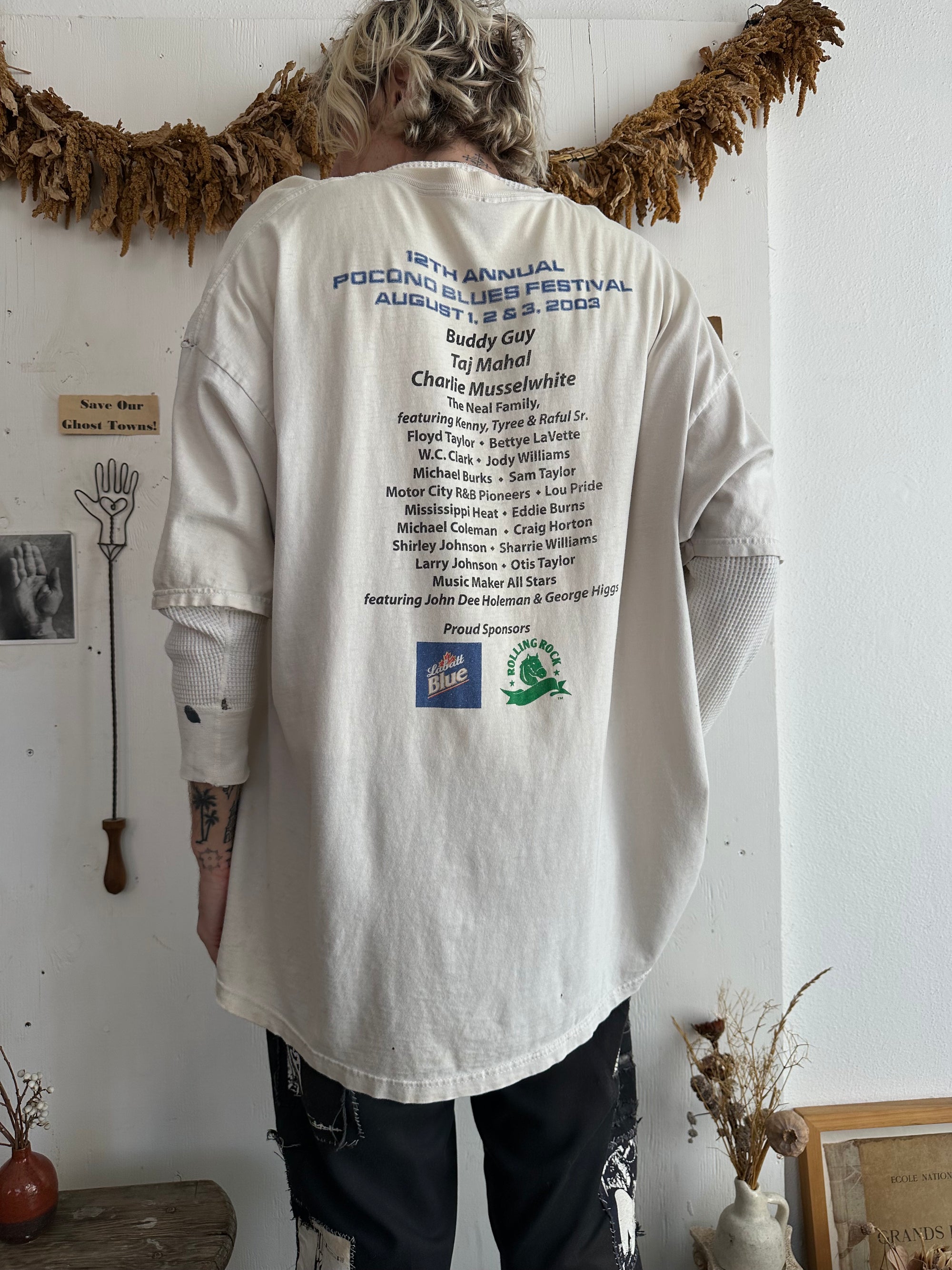2003 Thrashed Blues Festival Oversized T-Shirt