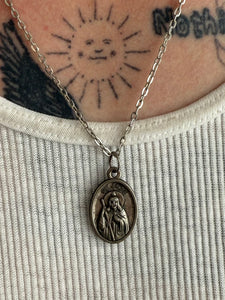 Vintage St. Jude Pendant Necklace (20")