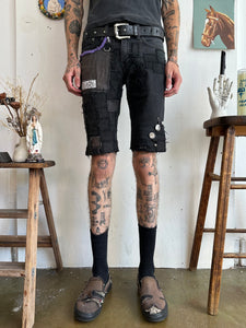 2000s Heavily Patched Crust Punk Shorts (30/11)