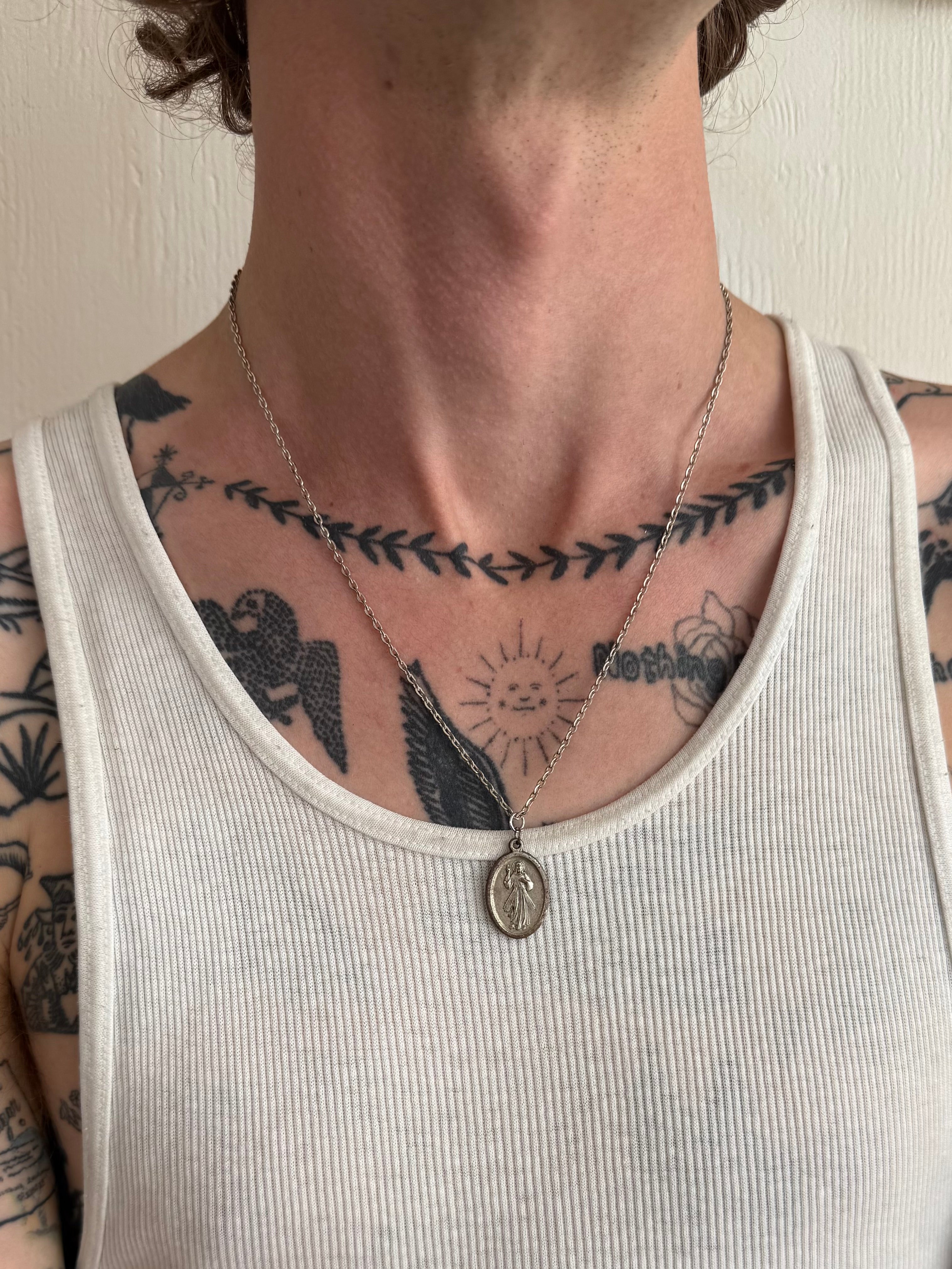 “Jesus, I Trust in You” Pendant Necklace (20")