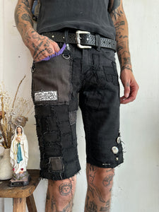2000s Heavily Patched Crust Punk Shorts (30/11)