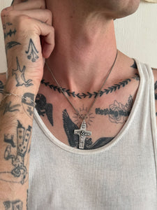 Vintage Cross Necklace (18")