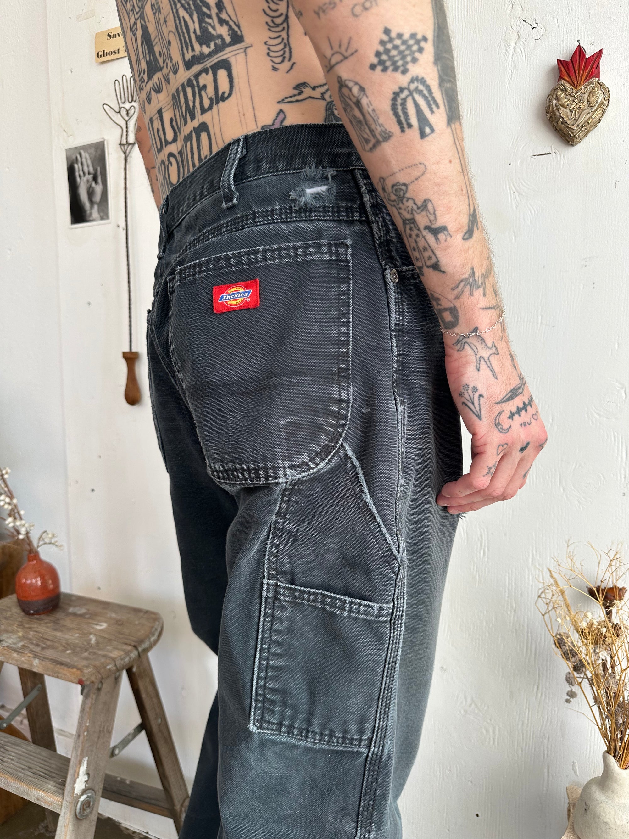 1990s Thrashed and Faded Dickies Carpenter Pants
