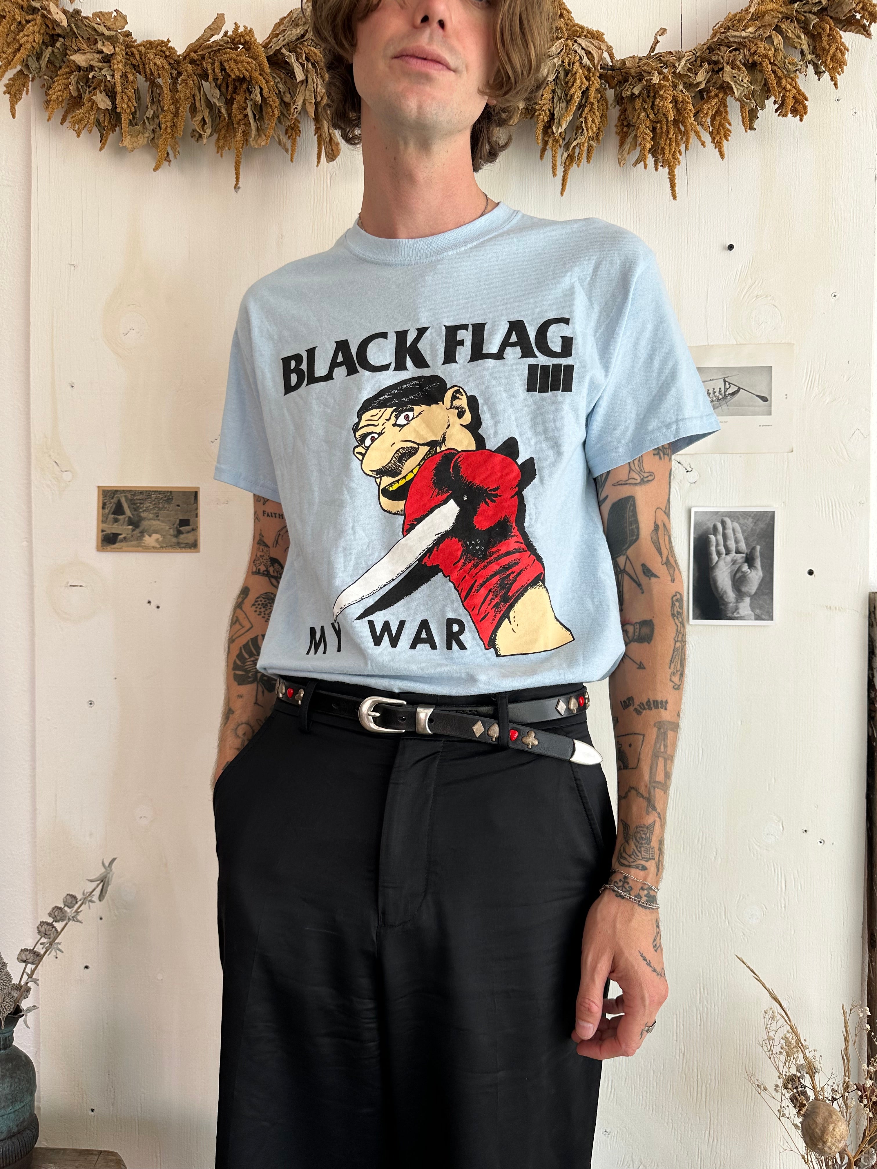 1990s SST Tag Black Flag T-Shirt (M/L)