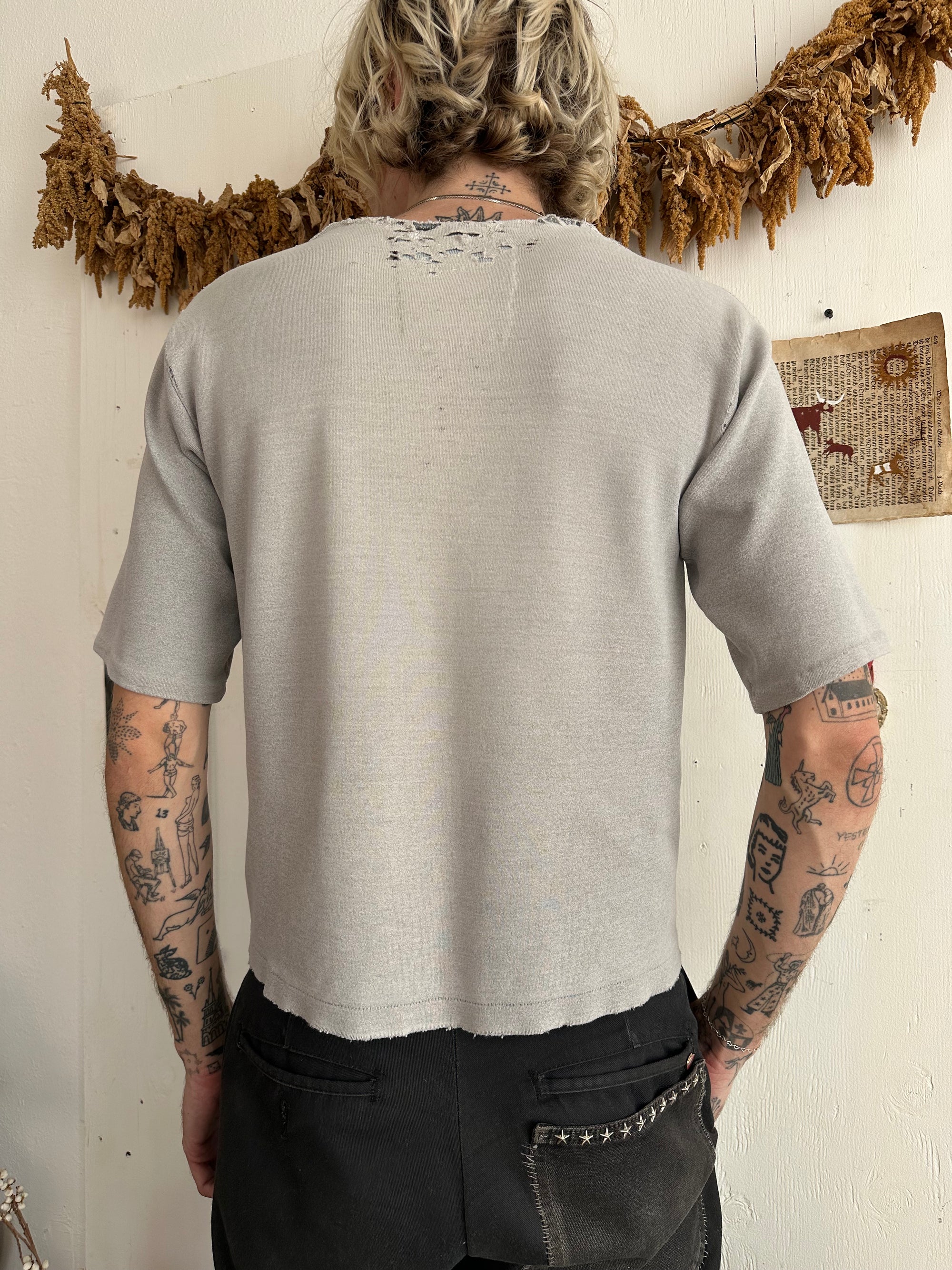 1940s Repaired Perfect Short Sleeve Sweater/Tee