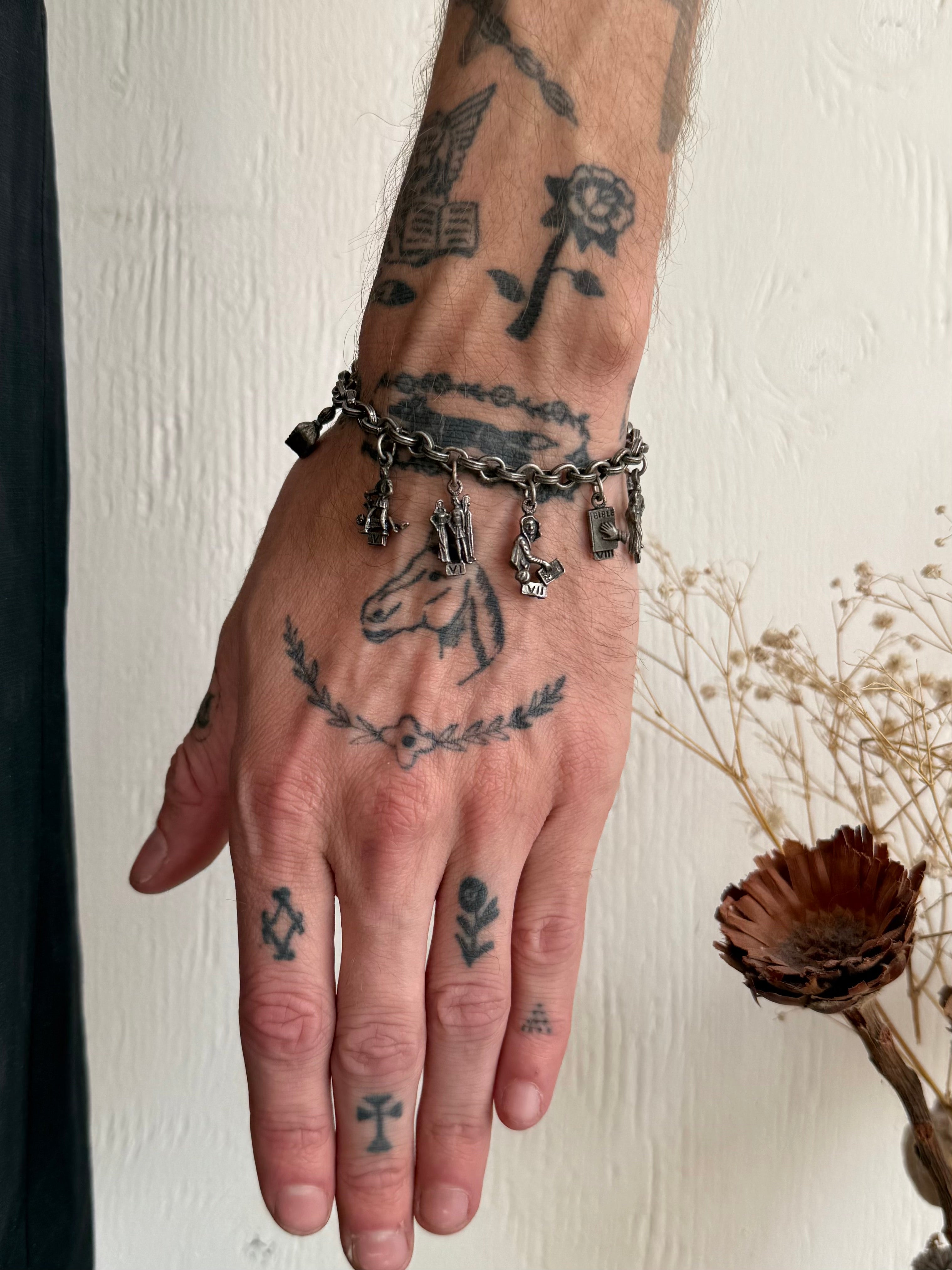 Vintage Ten Commandments Bracelet (6.5")