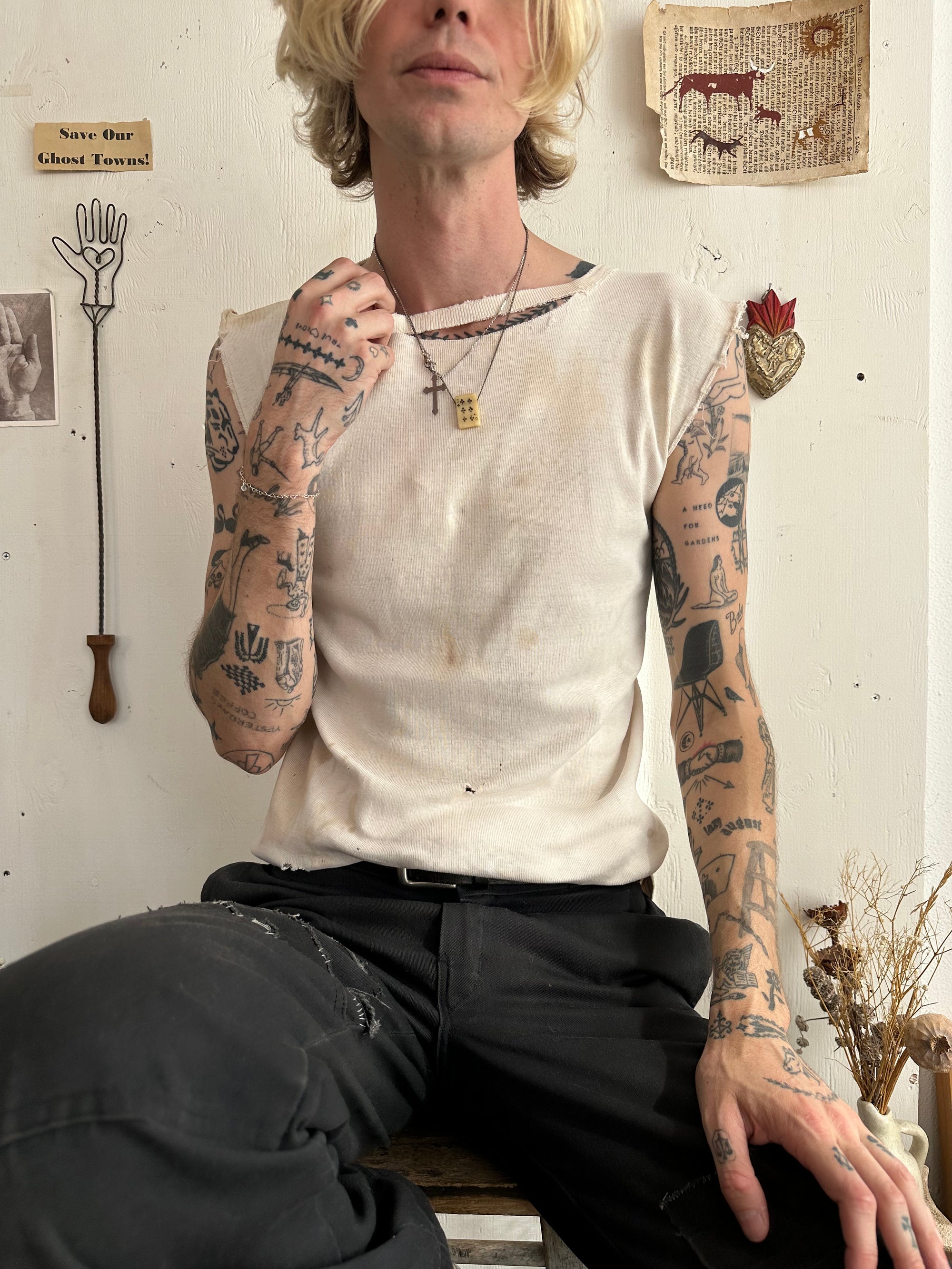 1940s Thrashed Muscle Tank