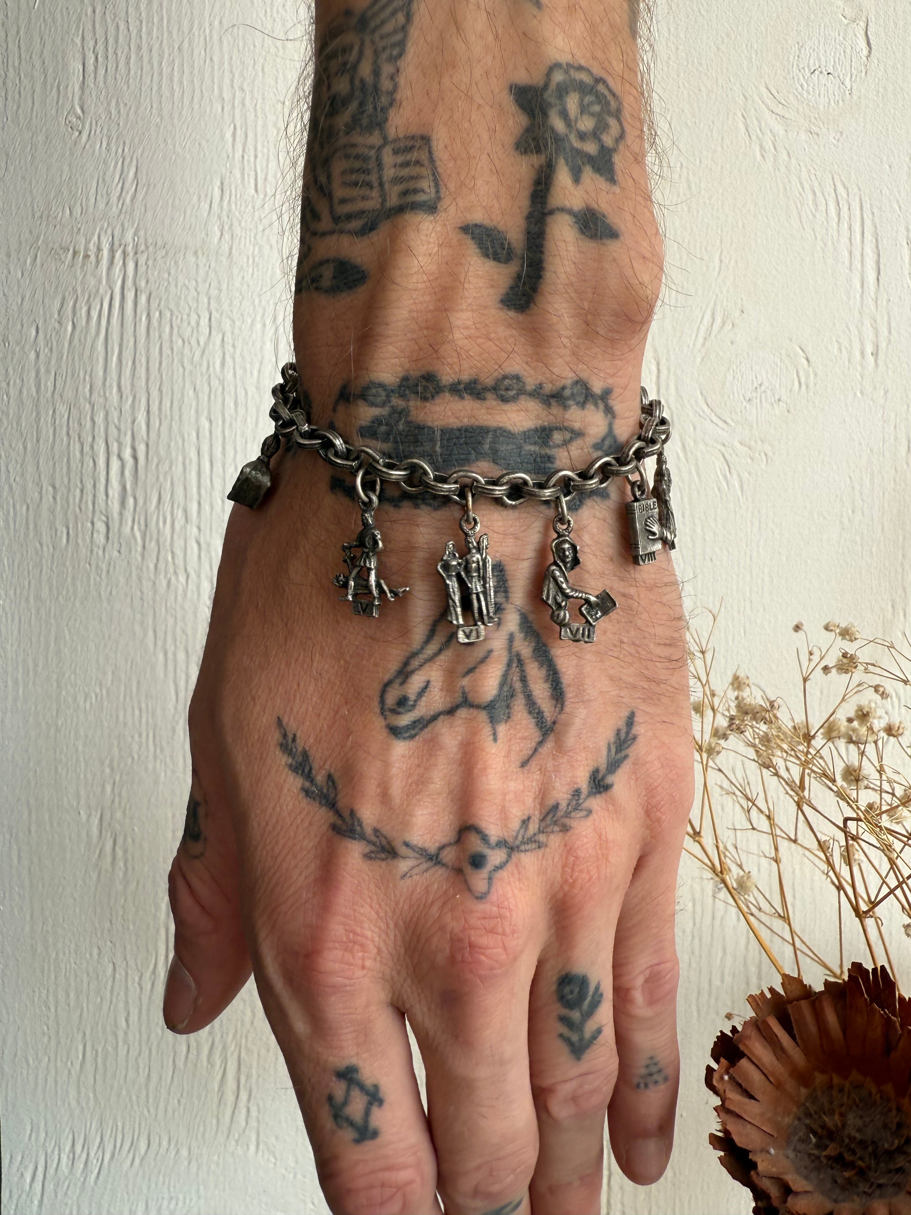 Vintage Ten Commandments Bracelet (6.5")