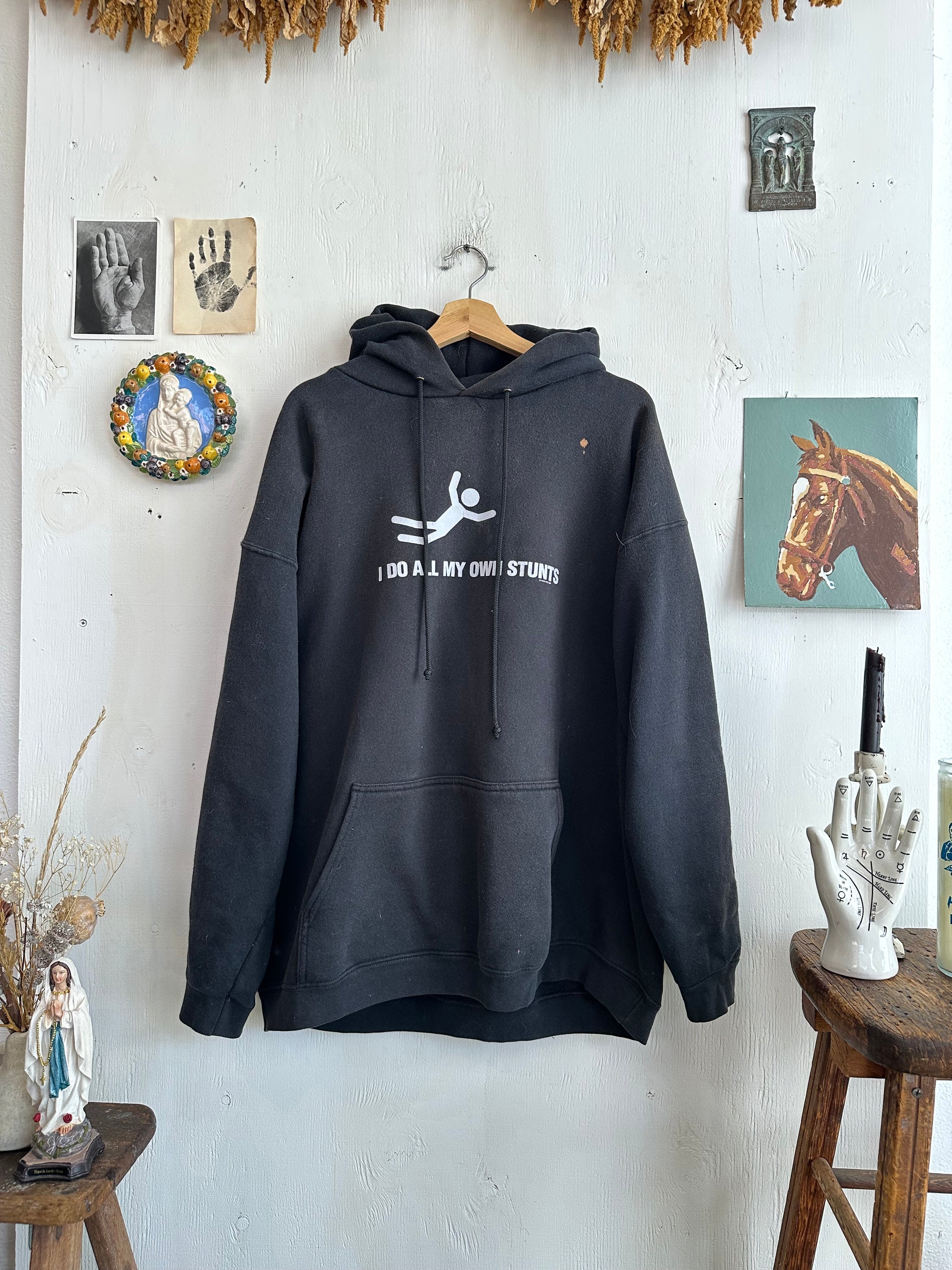 2000s I Do All My Own Stunts Hoodie (Boxy XL)