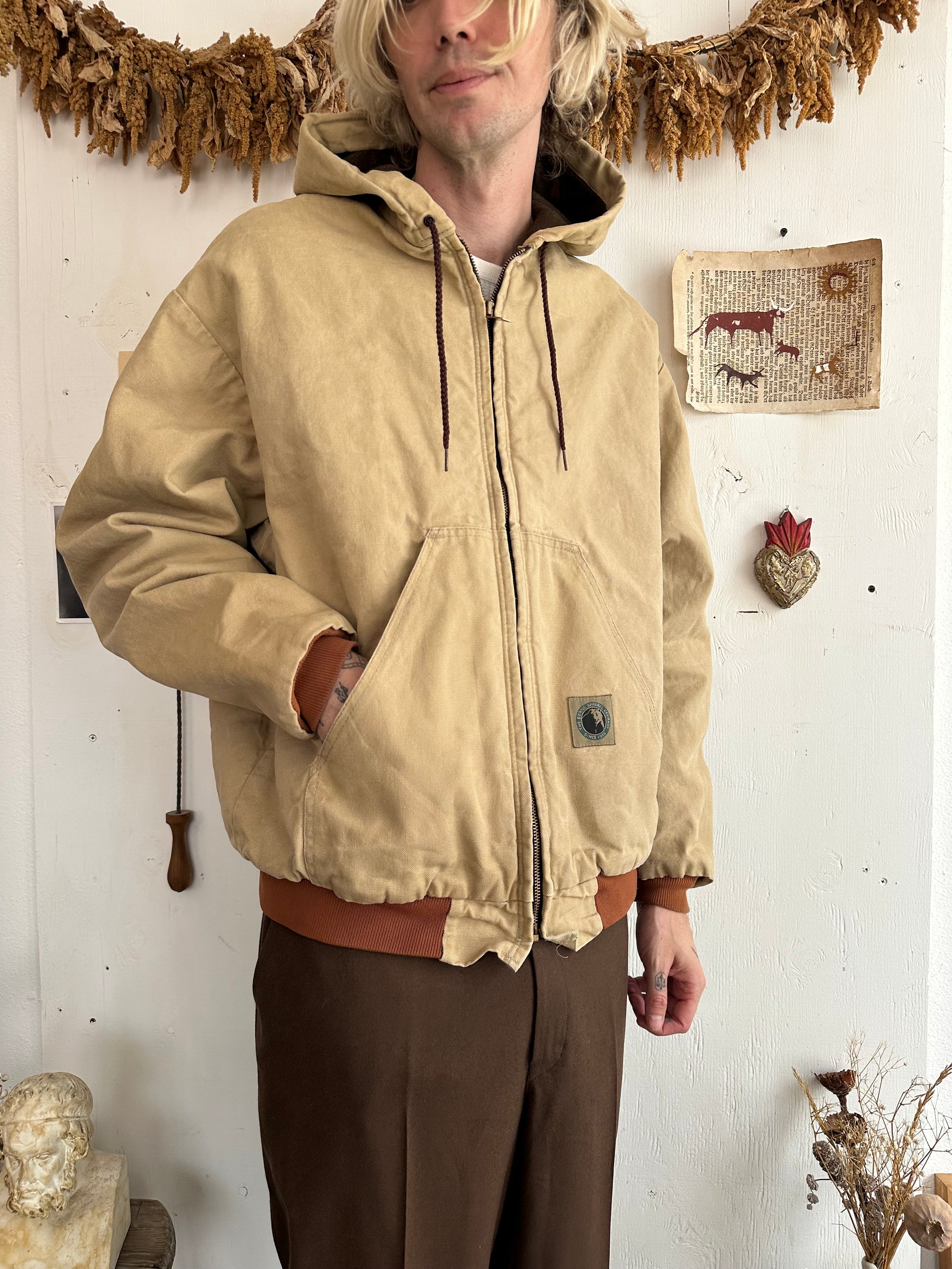 1990s Thick Work Zip-Up Hoodie