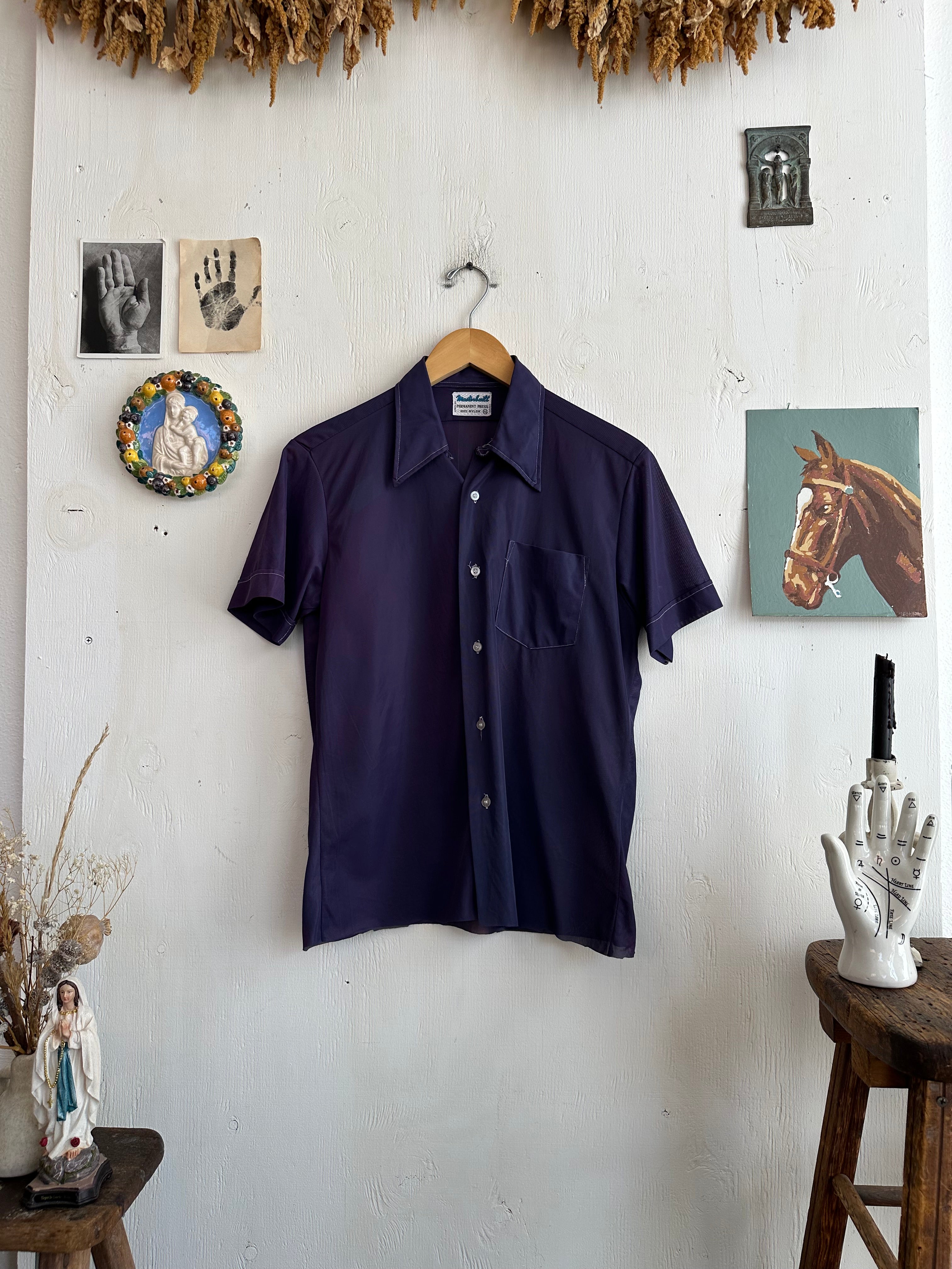 1970s Nylon Button Up (M)