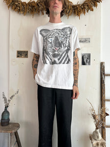 1990s White Tiger T-Shirt (XL)